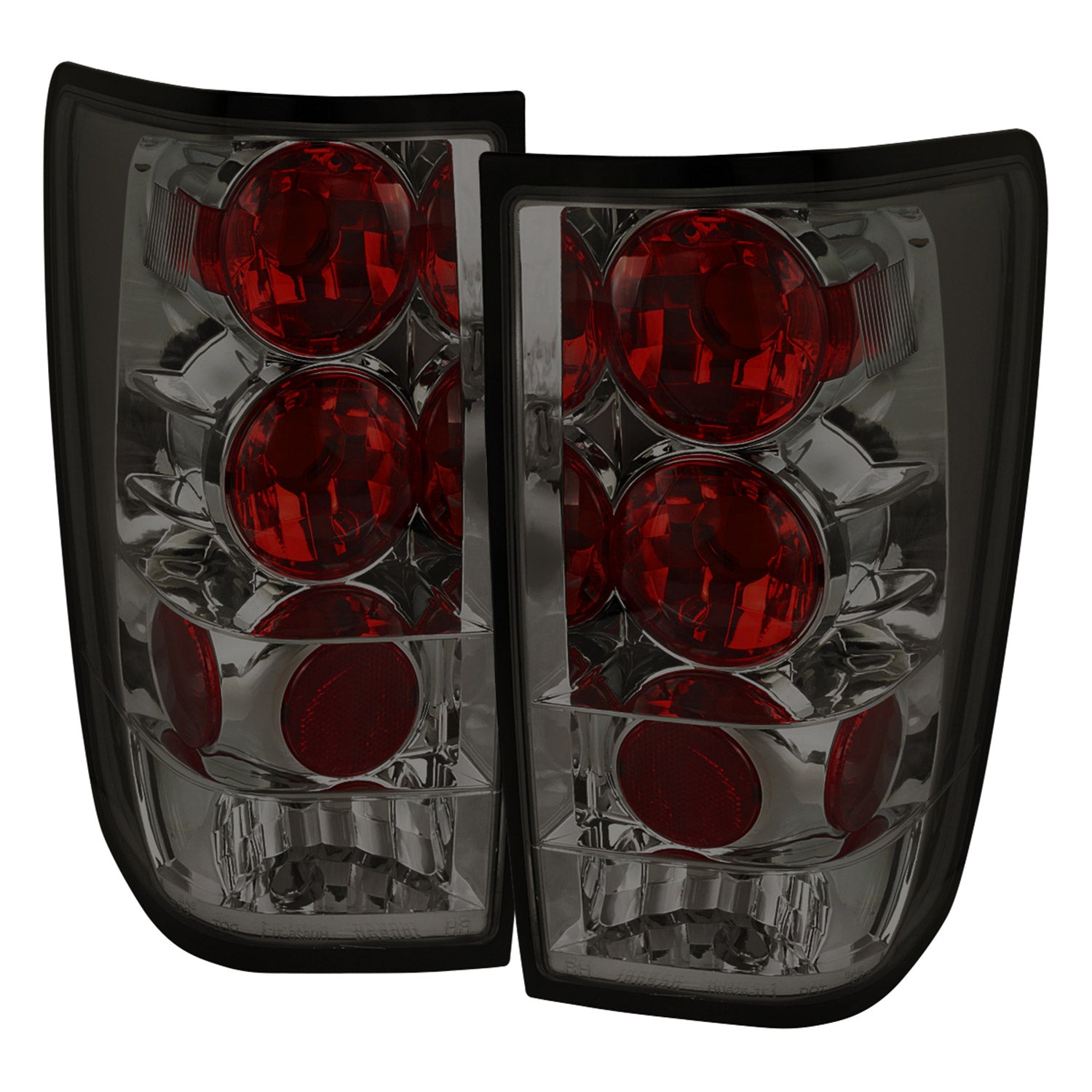 2004-2015 Nissan Titan Tail Lights Chrome Housing/Smoke Lens