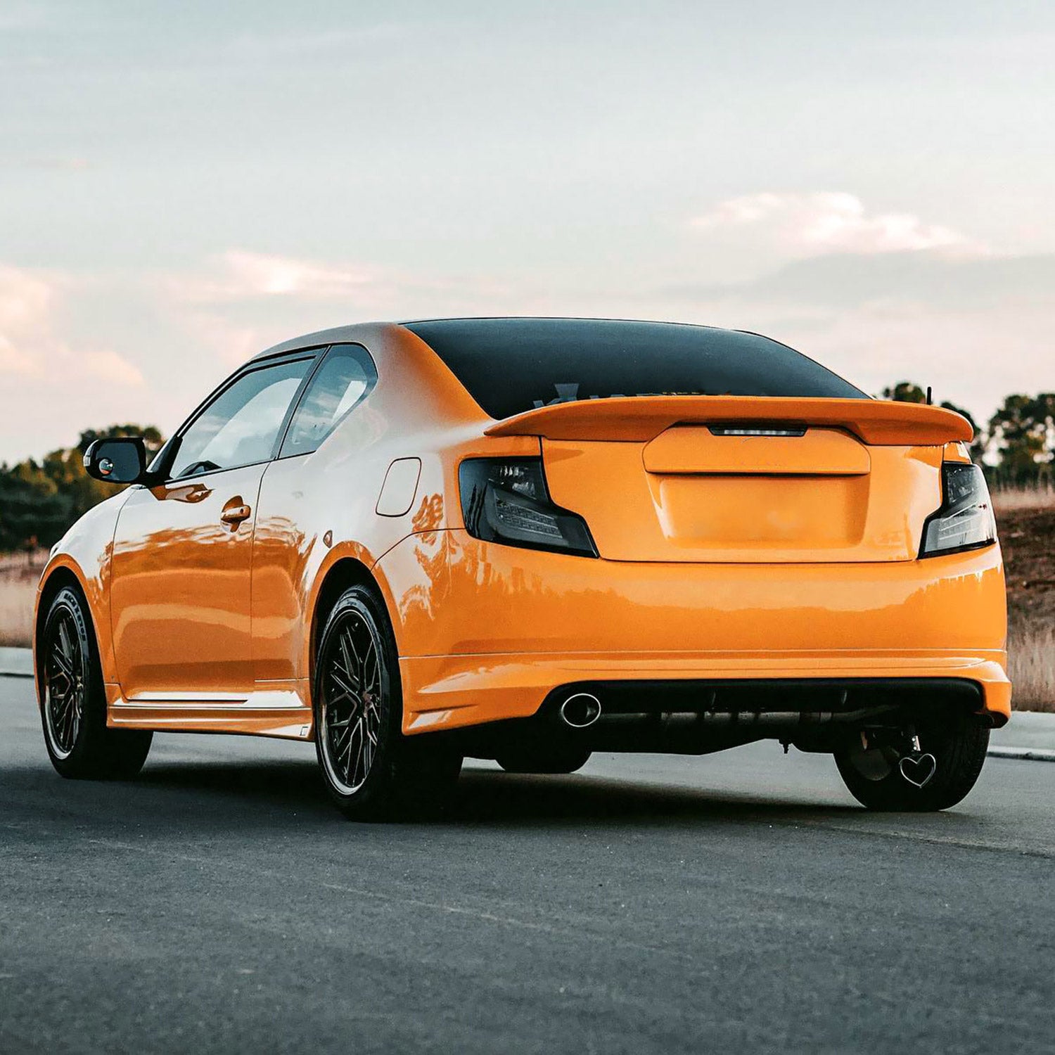 2011-2013 Scion tC LED Tail Lights Glossy Black Housing/Smoke Lens