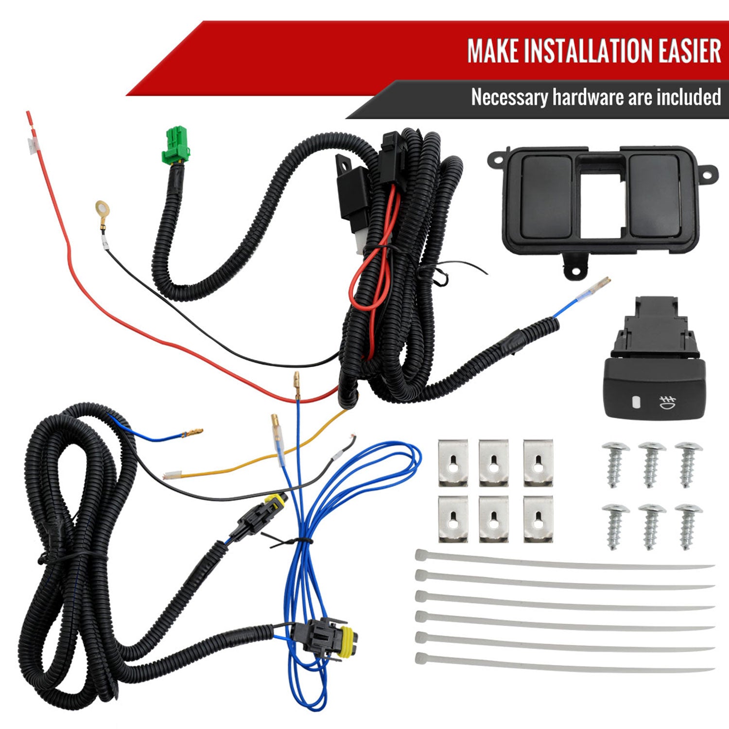 2009-2011 Honda Civic Sedan H11 Fog Lights Kit Chrome Housing/Yellow Lens