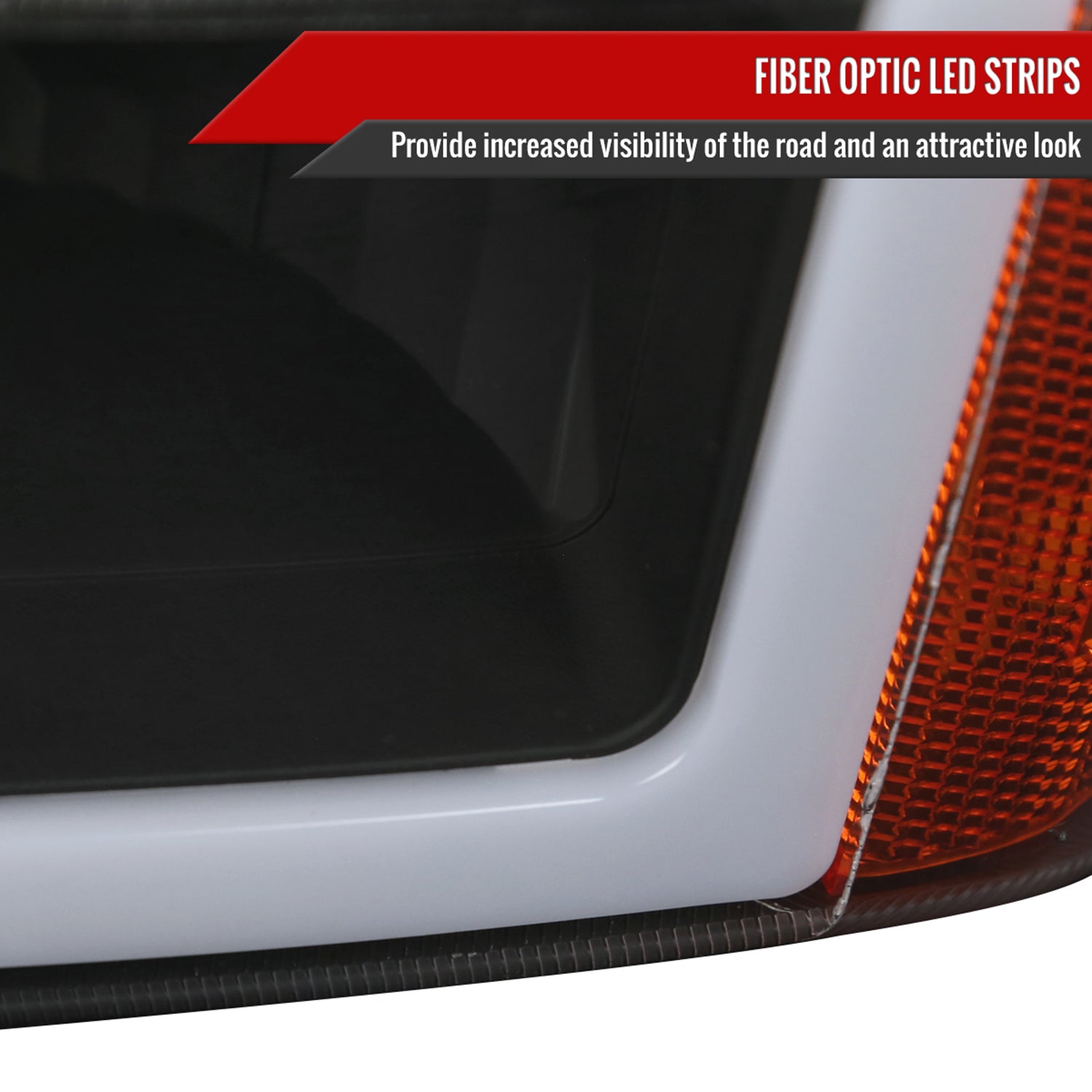 2002-2006 Chevy Avalanche/ Silverado LED Bar Factory Headlights&Bumper Lights