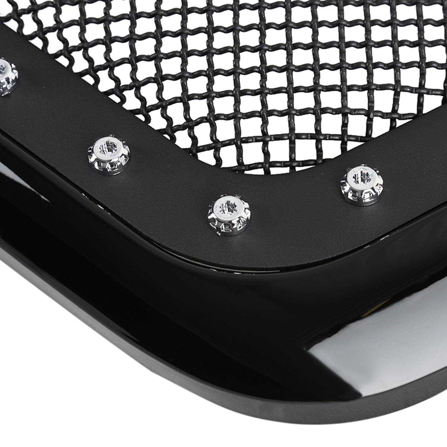 2004-2008 Ford F-150/Lincoln Mark LT Black ABS Rivet Style Grille w/Steel Mesh