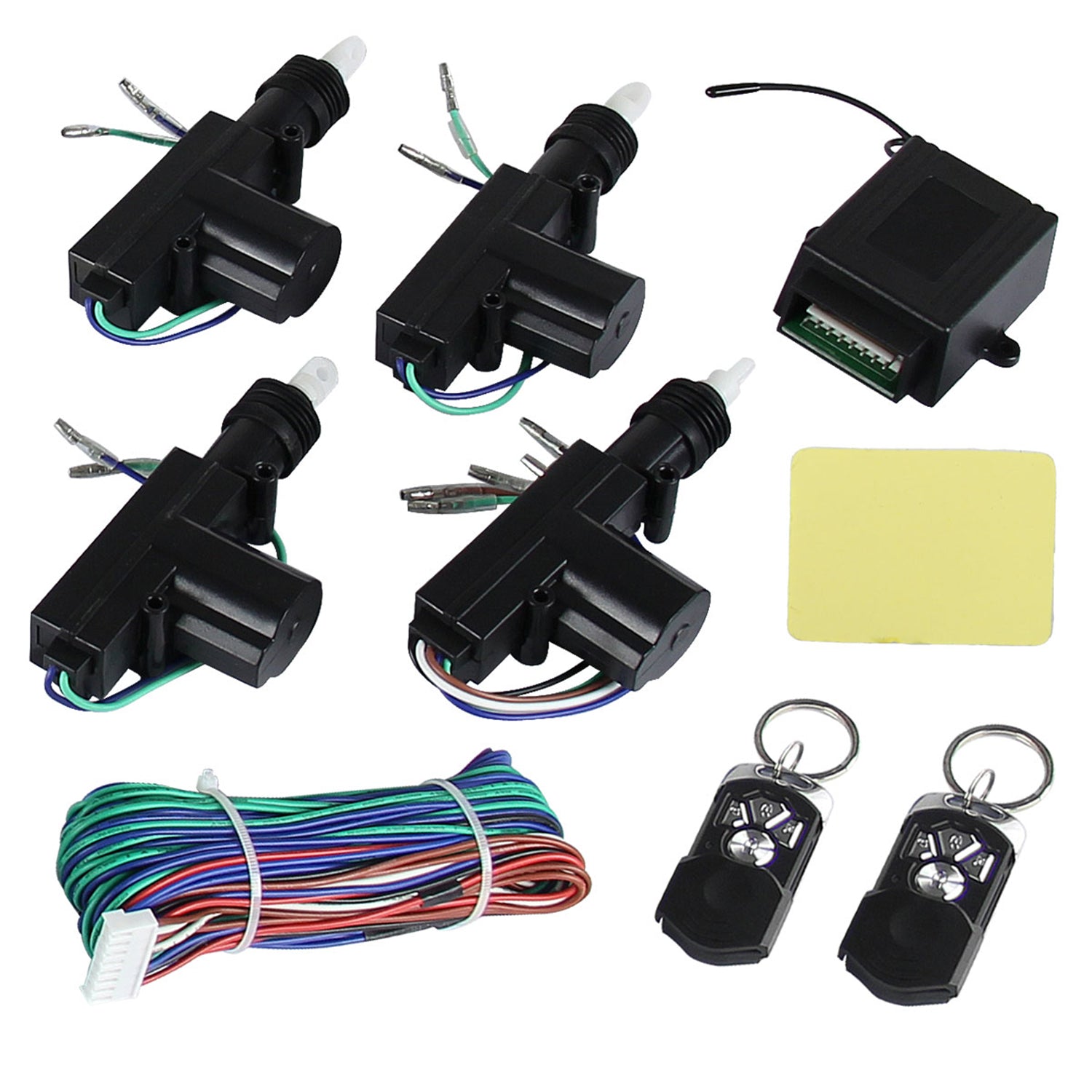 Remote Keyless Power Door Lock/Unlock Entry Kit 2-Function Remote Controls