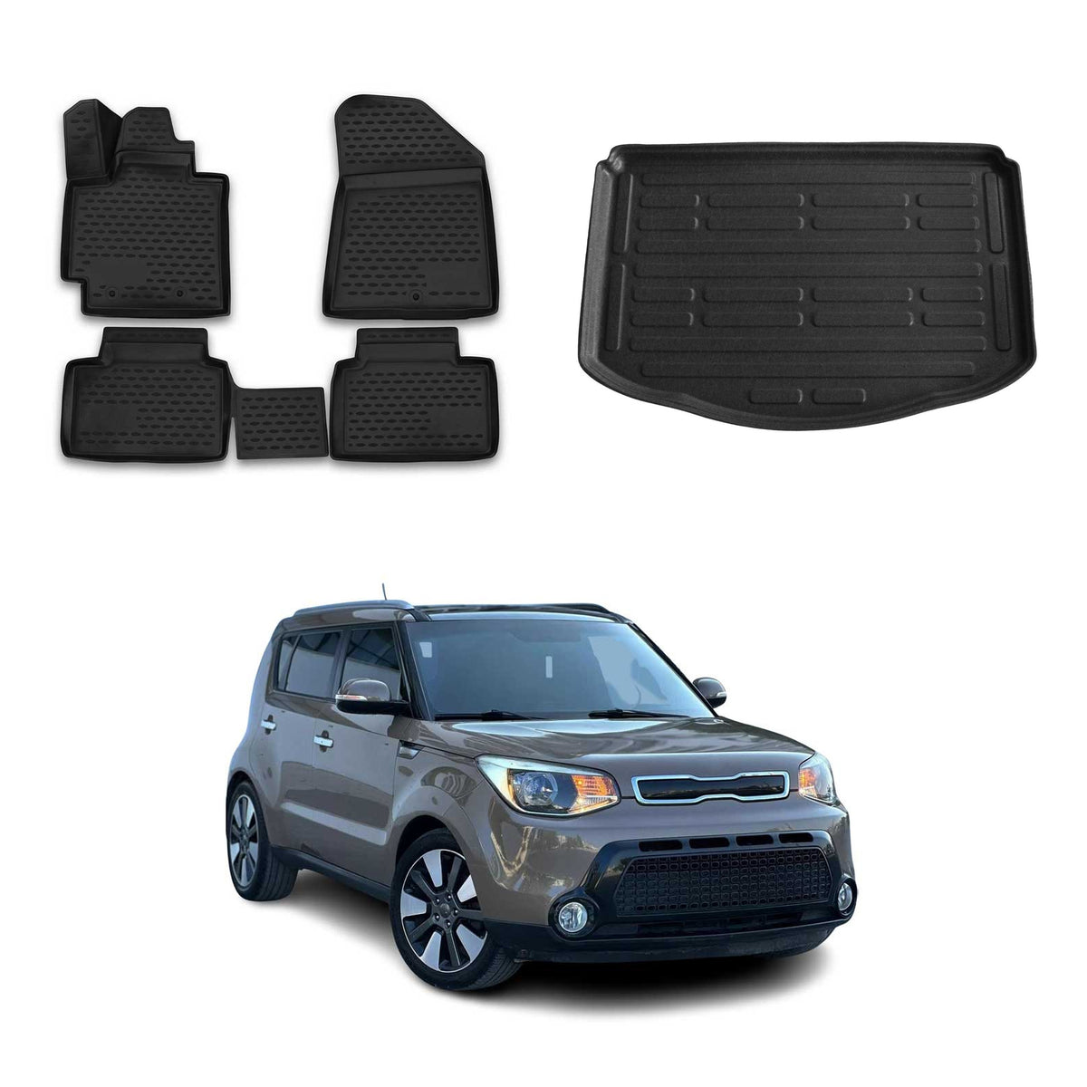 OMAC Floor Mats & Cargo Liners for Kia Soul 2014-2019