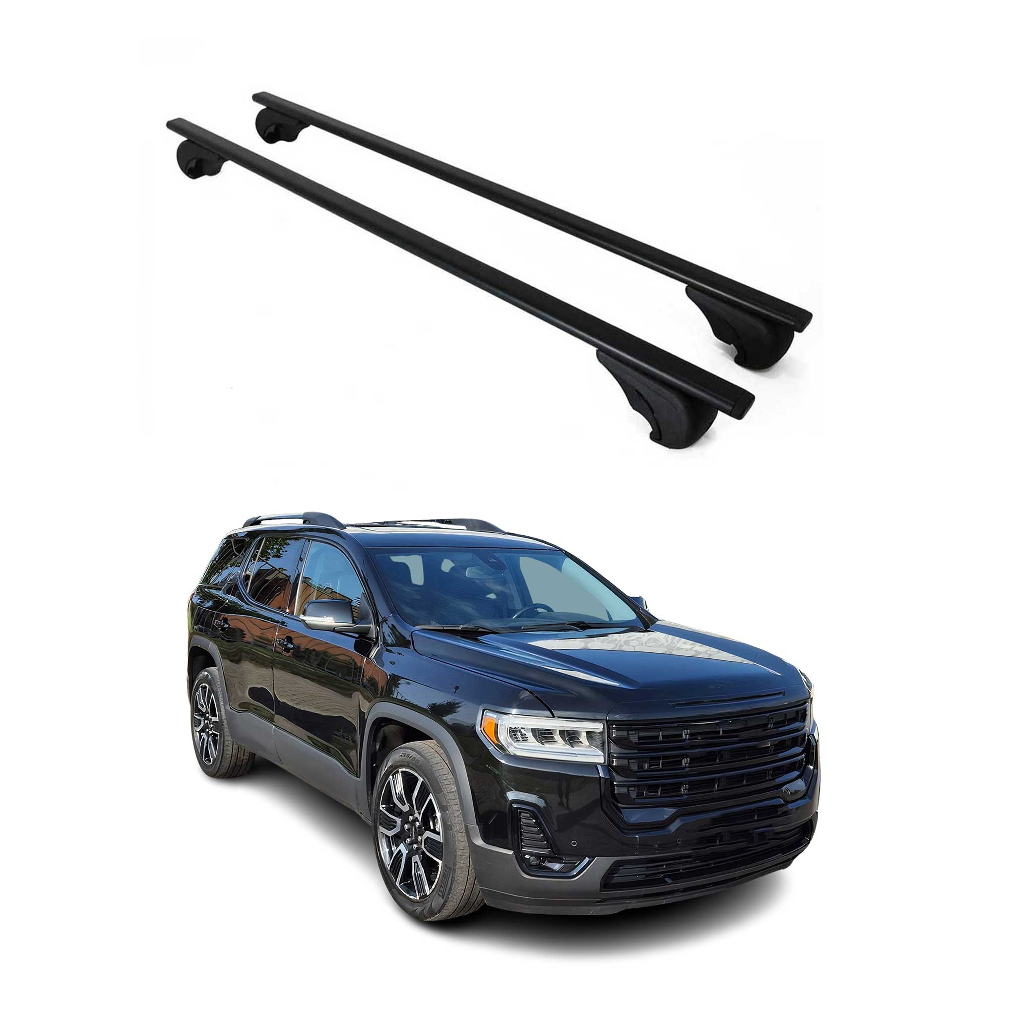 2017-2023 GMC Acadia Roof Rack Cross Bars Black