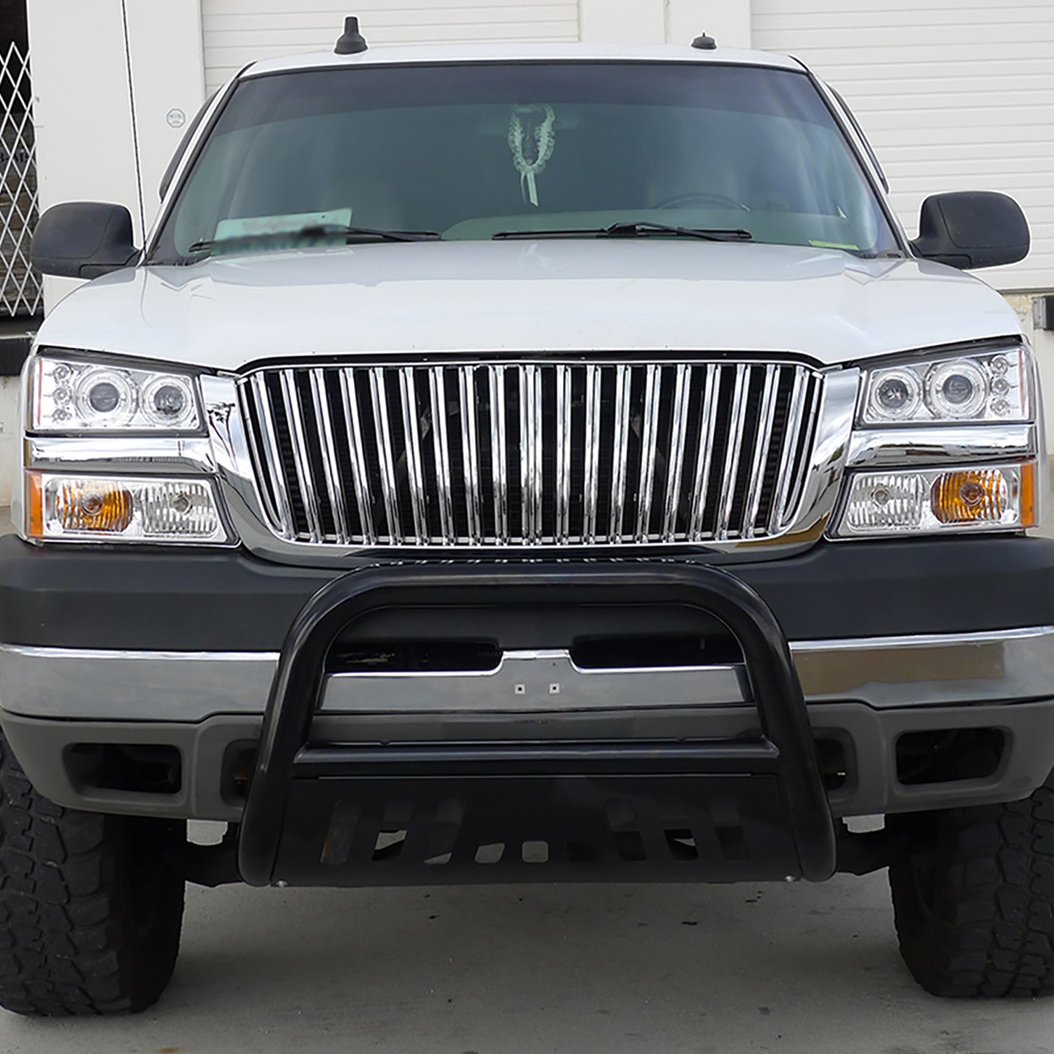 2002-2007 Chevy Silverado/Avalanche Bumper Lights Chrome Housing/Clear Lens