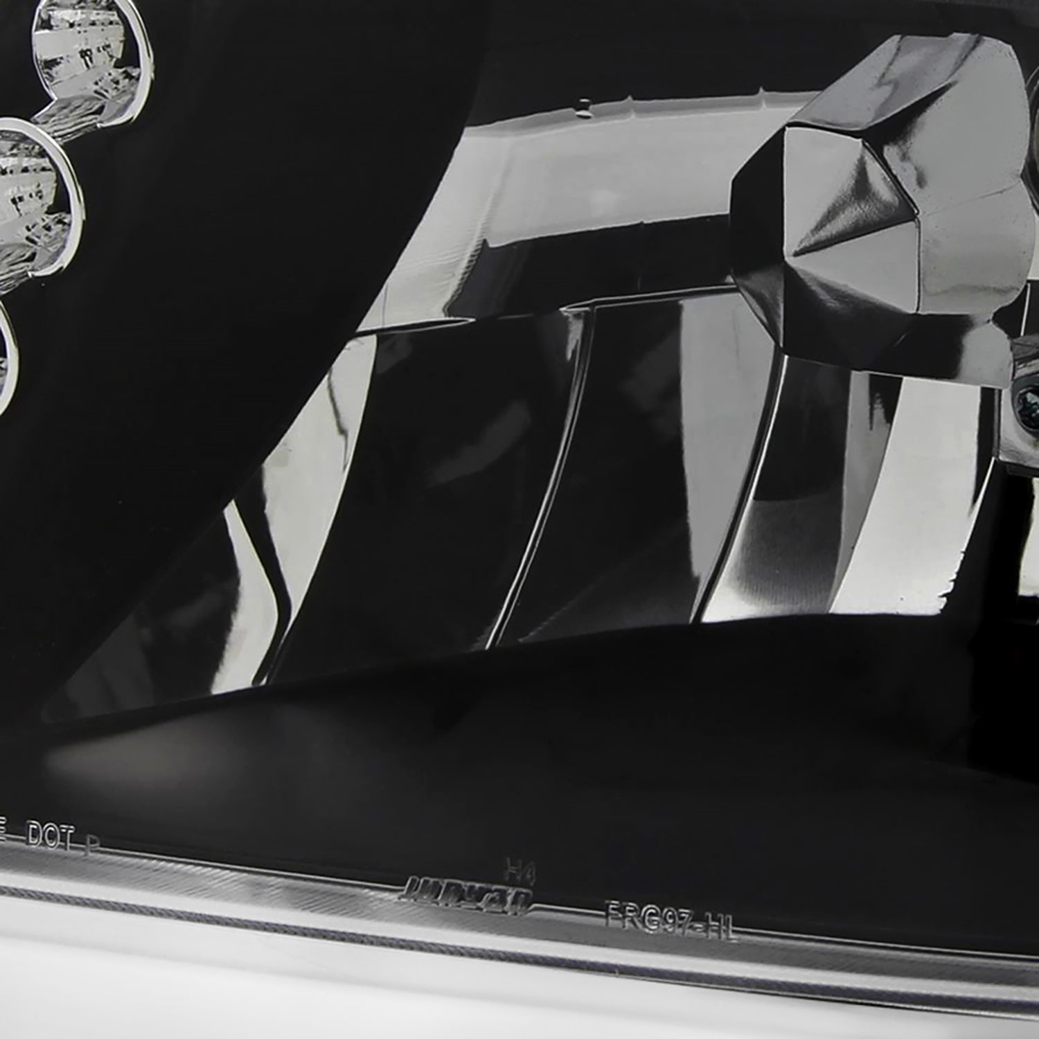 1998-2000 Ford Ranger Factory Style Headlights Matte Black/Clear Lens