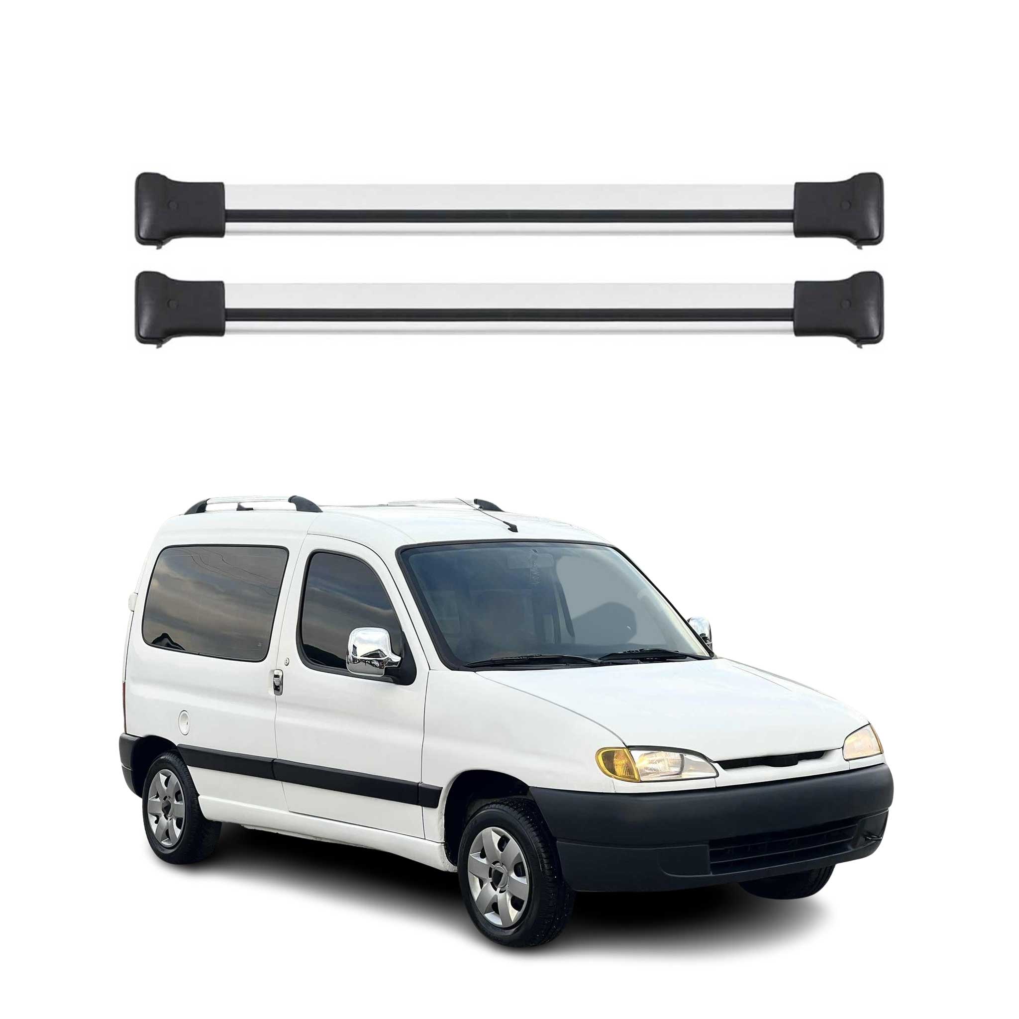 1996-2008 Citroen Berlingo Roof Rack Cross Bars Silver