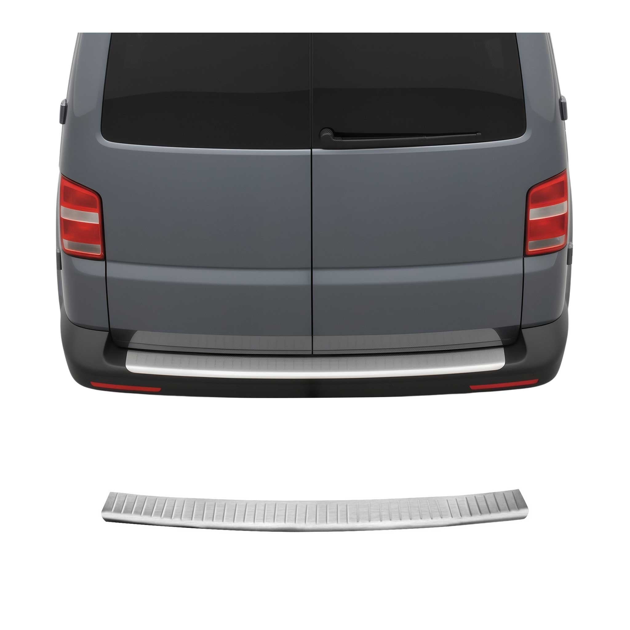 2003-2015 VW T5 Transporter Rear Bumper Guard Stainless Steel Brushed