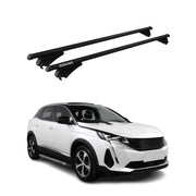 2021-2023 Peugeot 3008 Roof Rack Cross Bars Black