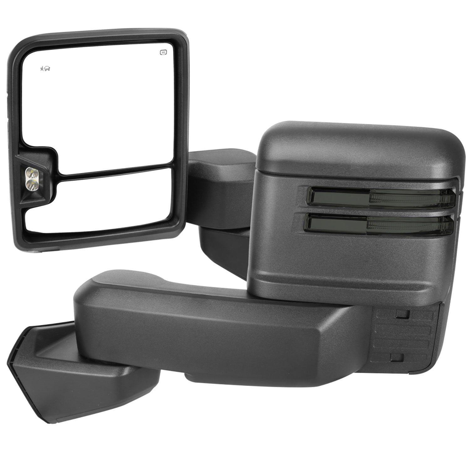 2019-2022 GMC Sierra 1500 Heated Black Towing Mirrors Smoke &Clearance Lights