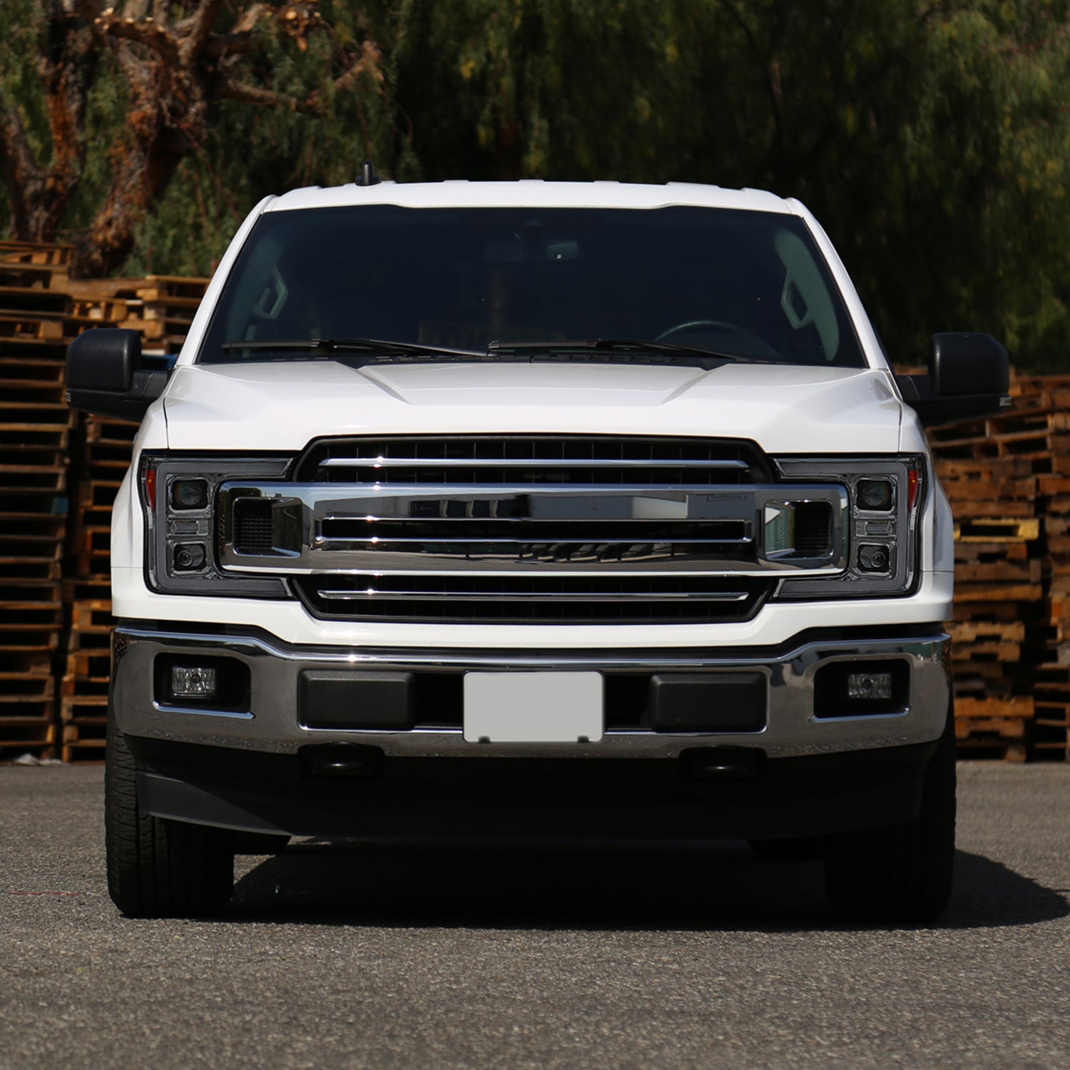 2018-2020 Ford F-150 LED C-Bar Headlights Signal Lights Chrome / Smoked