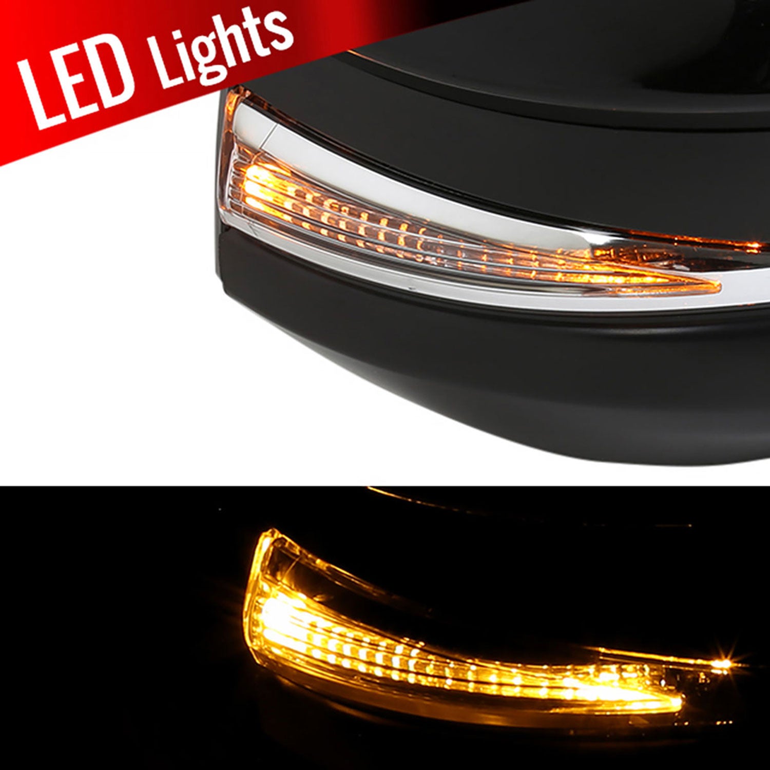 2013-2015 Toyota RAV4 Black 10Pin Auto-Fold Heated & BSM Side Mirror Passenger