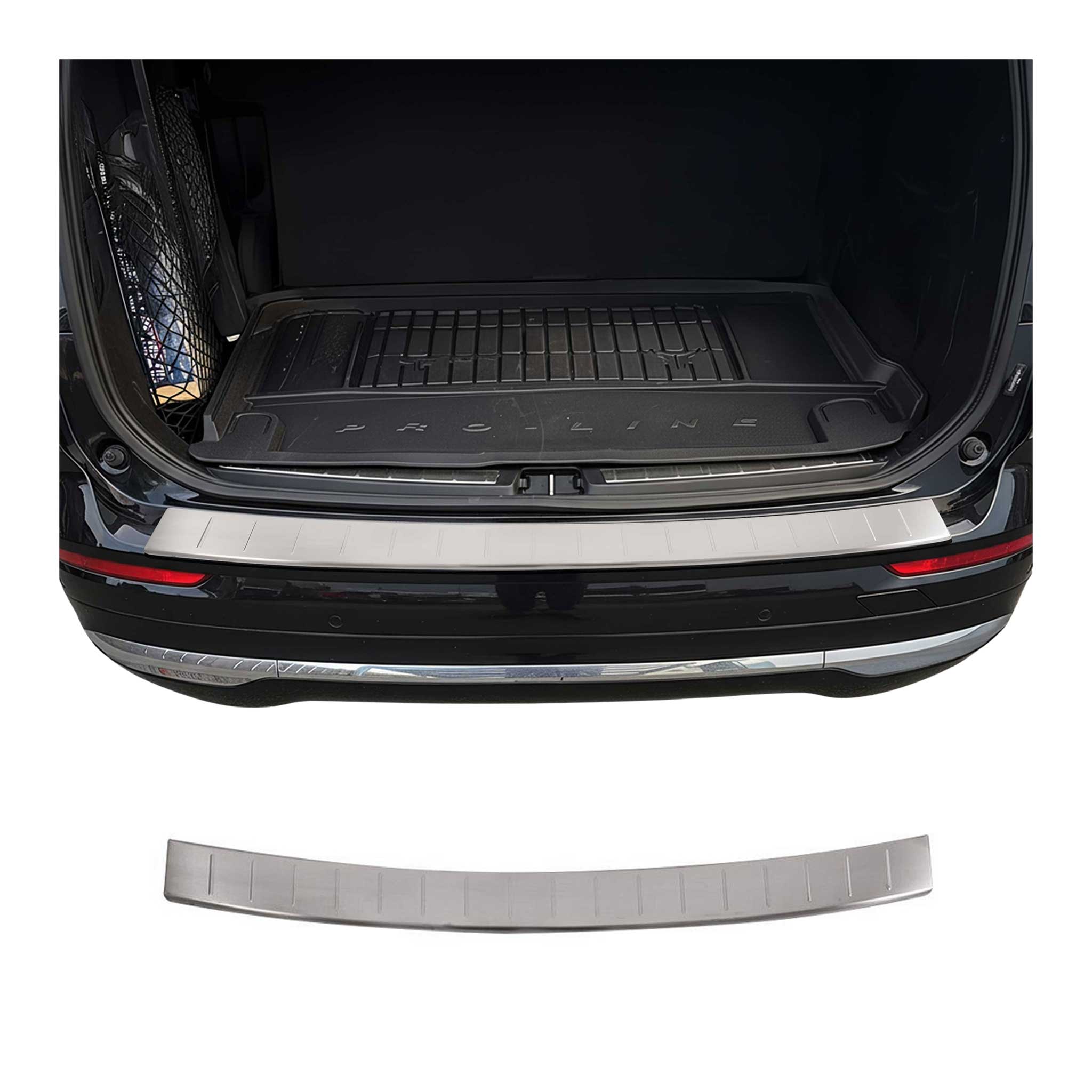 2018-2026 Volvo XC60 Rear Bumper Sill Cover Protector Guard Brushed Stainless Steel