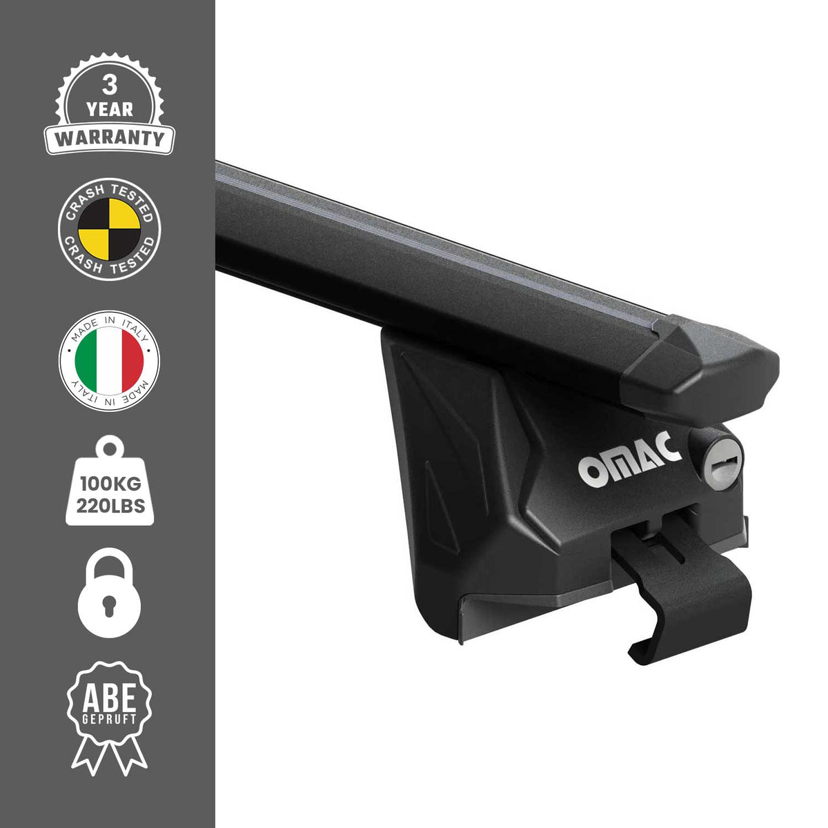 2011-2024 Mini Cooper Countryman R60 F60 Roof Rack Cross Bars Black