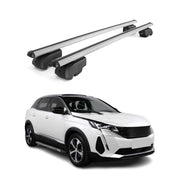 2016-2023 Peugeot 3008 Roof Rack Cross Bars Silver