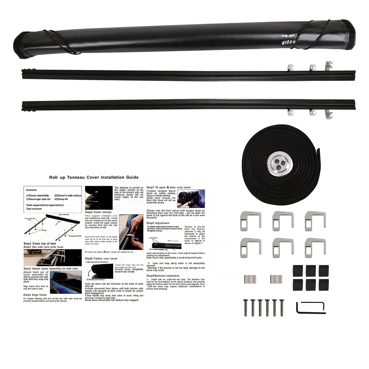 2002-2018 Dodge RAM 96" Bed Roll Up Vinyl Tonneau Cover