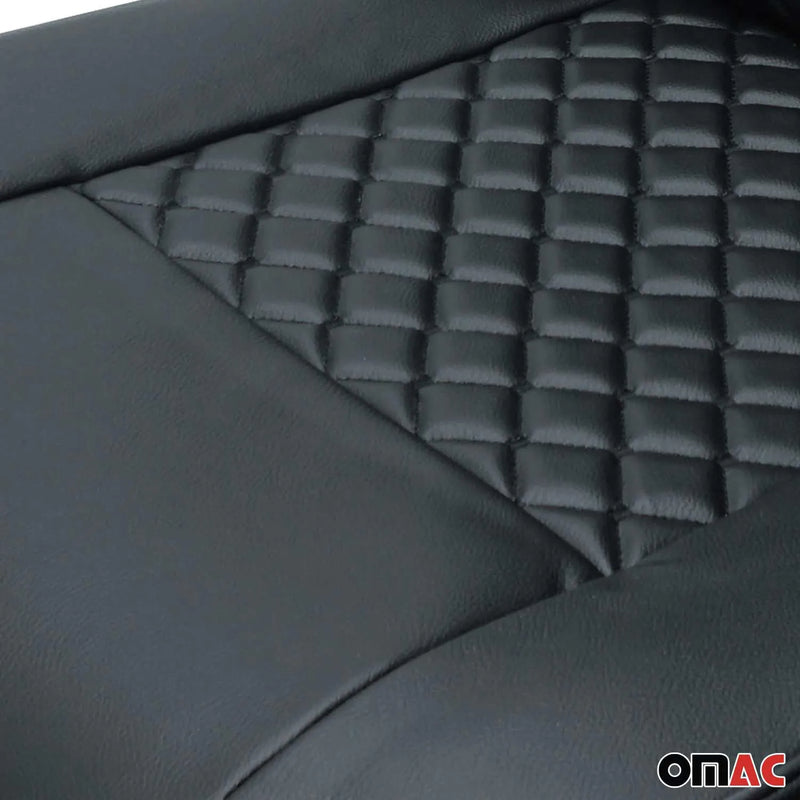 2015-2024 Ford Transit Leather Custom fit Car Seat Covers Black