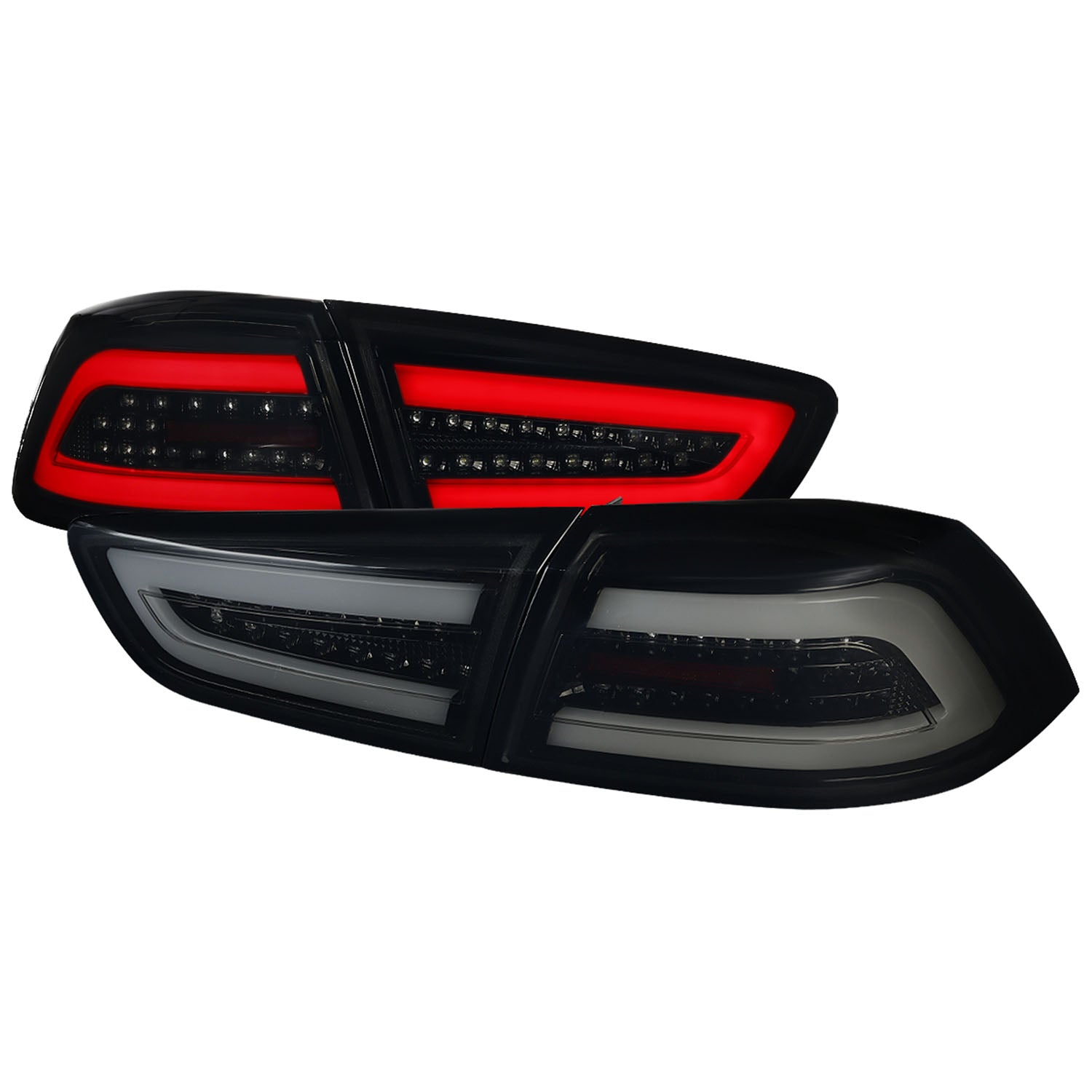 2008-2017 Mitsubishi Lancer / 08-2015 Lancer EVO X LED Tail Lights Glossy Black
