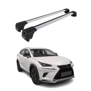Aluminium Roof Racks Cross Bars Carrier for Lexus NX 1.gen 2015-2021 Gray 2x