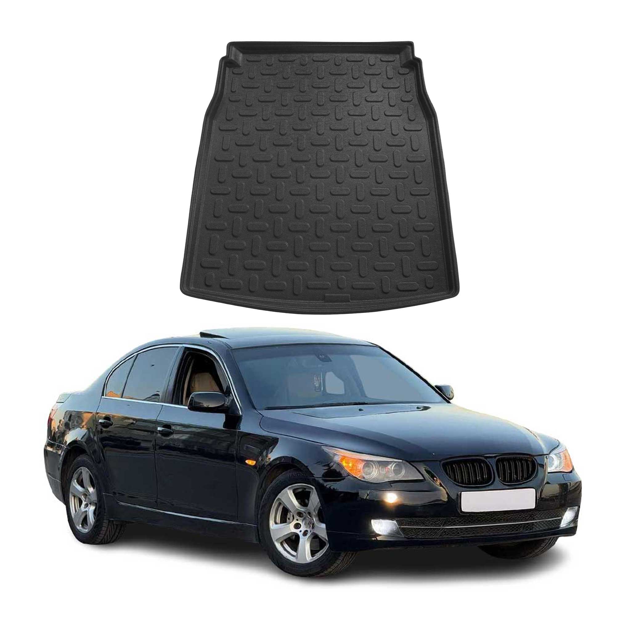 2004-2010 BMW 5 Series E60 M5 Sedan Cargo Liner Trunk Mat All Weather Black