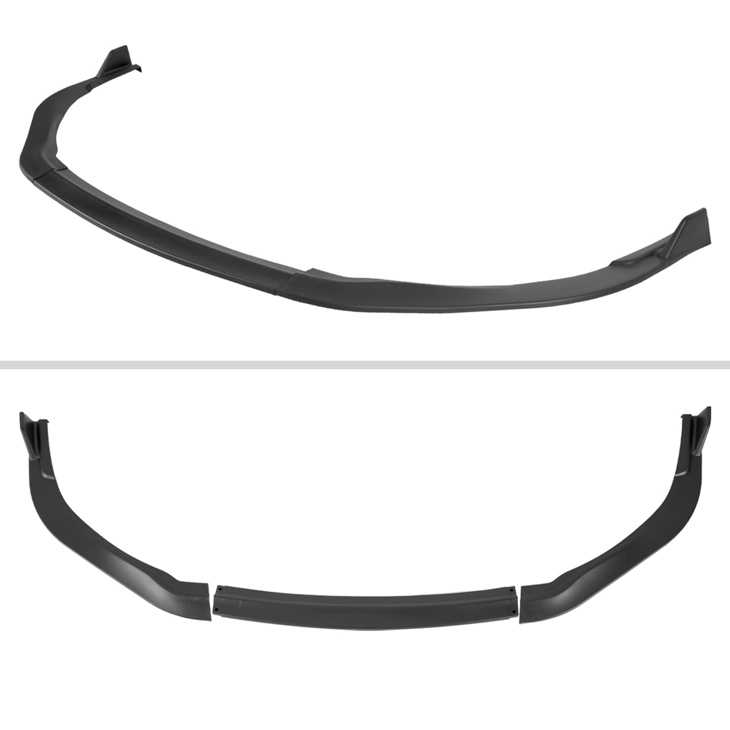 2013-2015 Lexus ES350 Matte Black 3Pcs Front Bumper Lip Splitter Kit