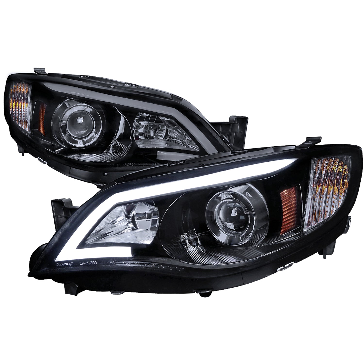 2008-2014 Subaru Impreza WRX / 08-2011 Outback Sport LED Bar Headlights Smoke