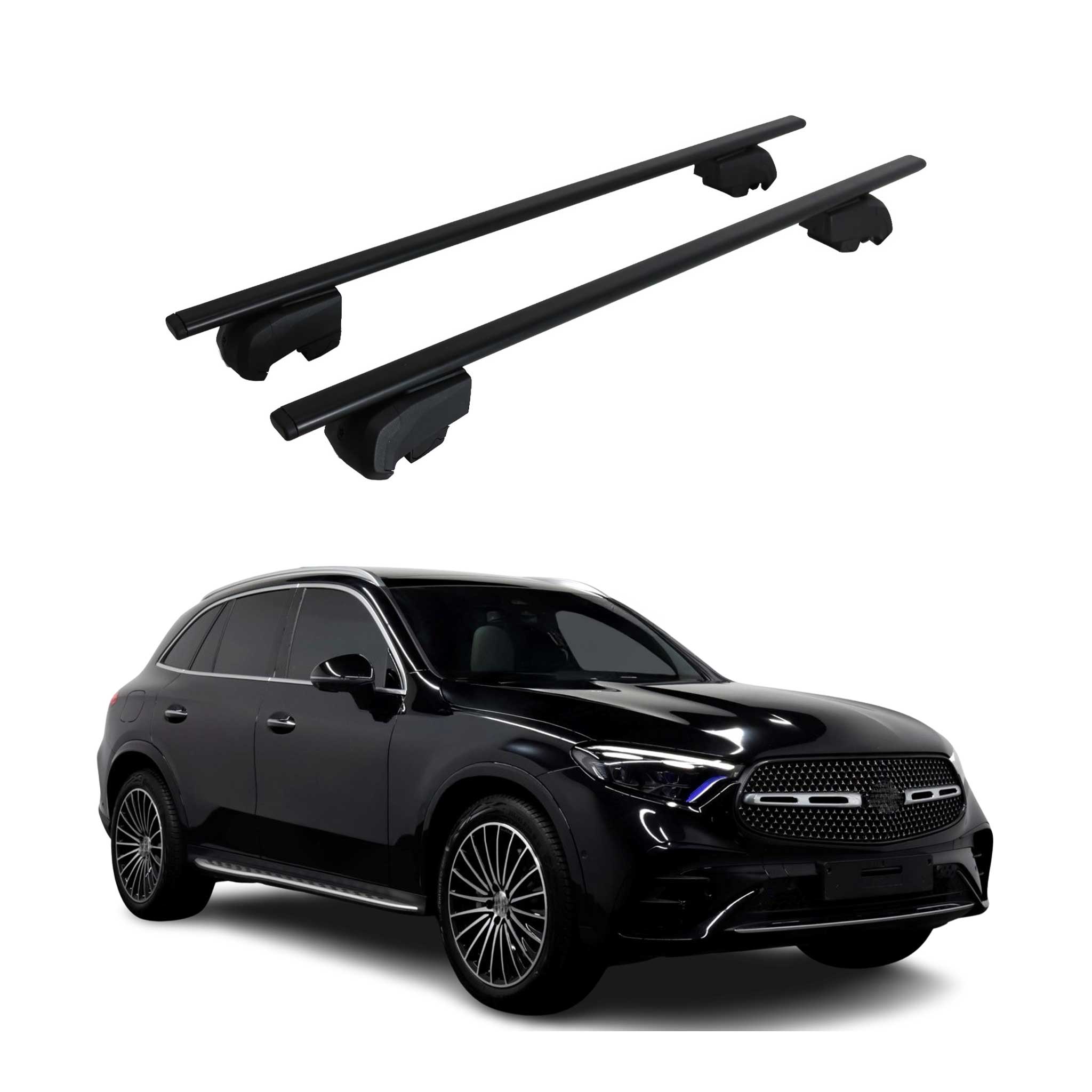 2023-2026 Mercedes GLC Class X254 Roof Rack Cross Bars Black
