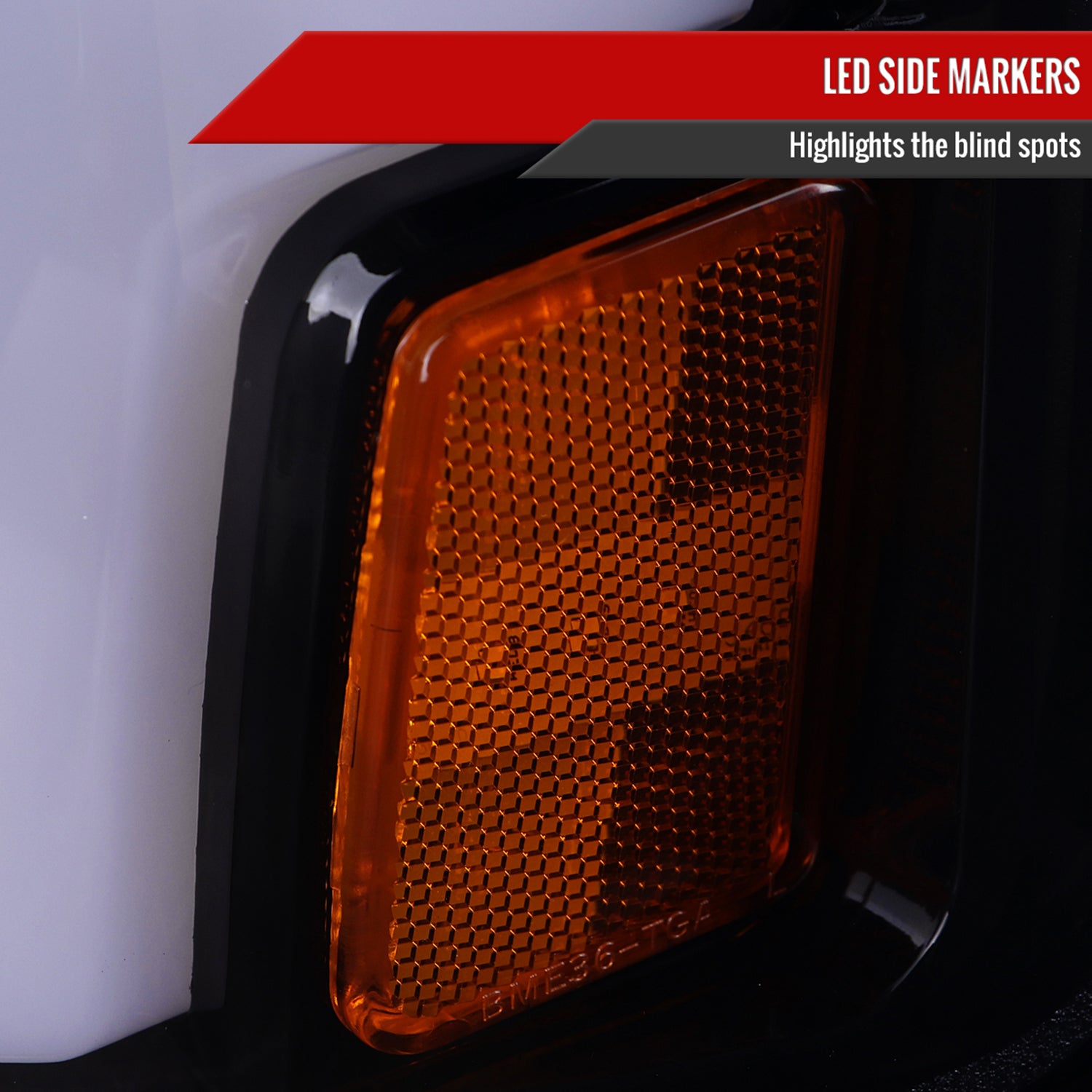 2015-2019 Chevy Silverado 2500HD/3500HD LED Signal Projector Headlights Smoke