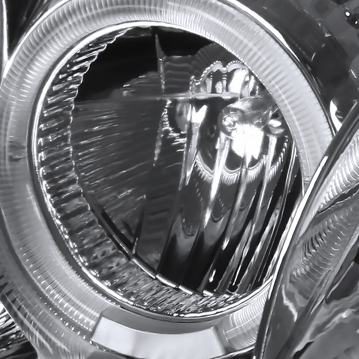 2000-2005 Mitsubishi Eclipse Dual Halo Projector Headlights LED Light Chrome