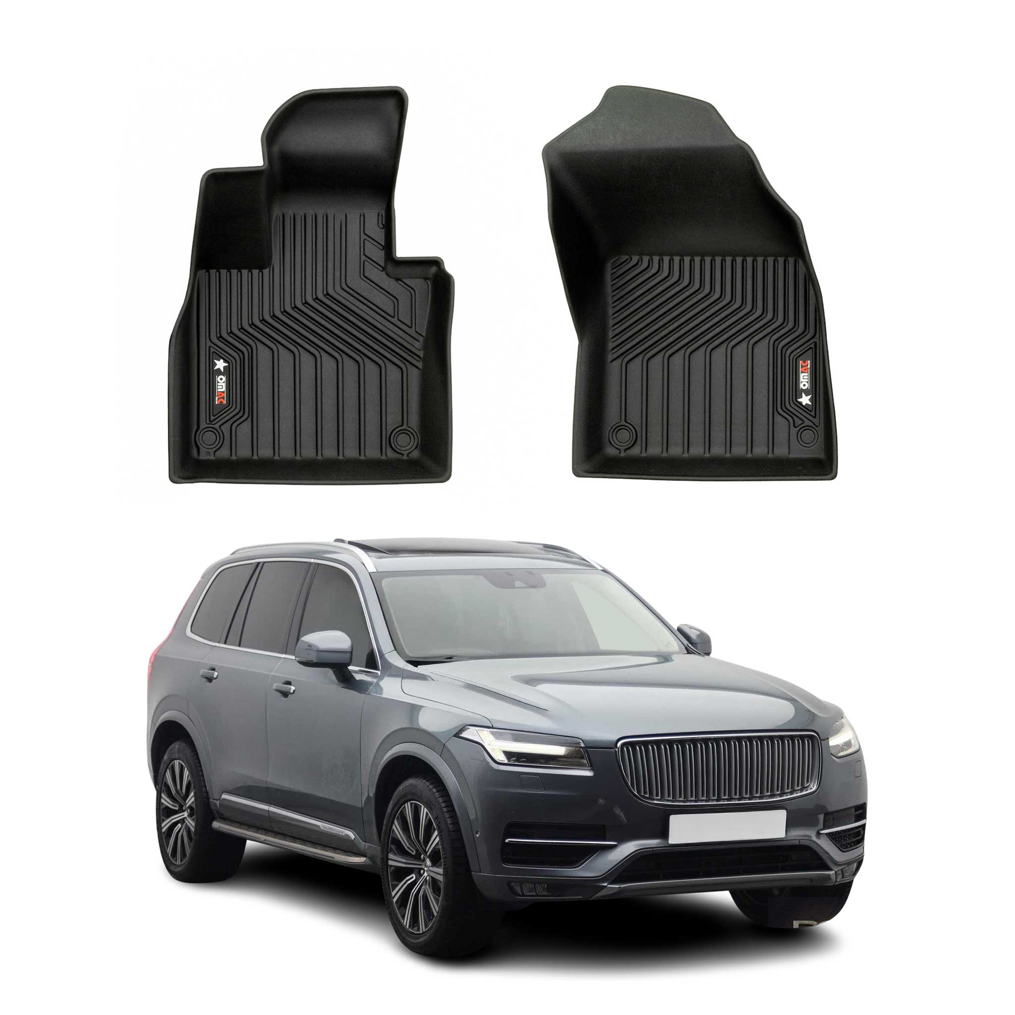 2016-2026 Volvo XC90 Premium Floor Mats Liners First Row Front