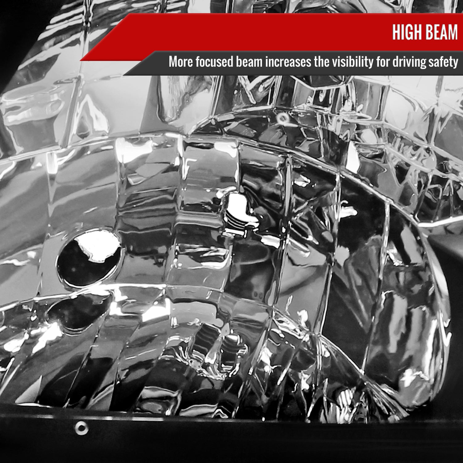 1997-2001 Honda Prelude Factory Style Headlights Matte Black/Clear Lens