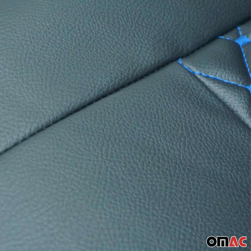 2016-2024 Mercedes Metris Leather Front Car Seat Covers Protector Black Blue