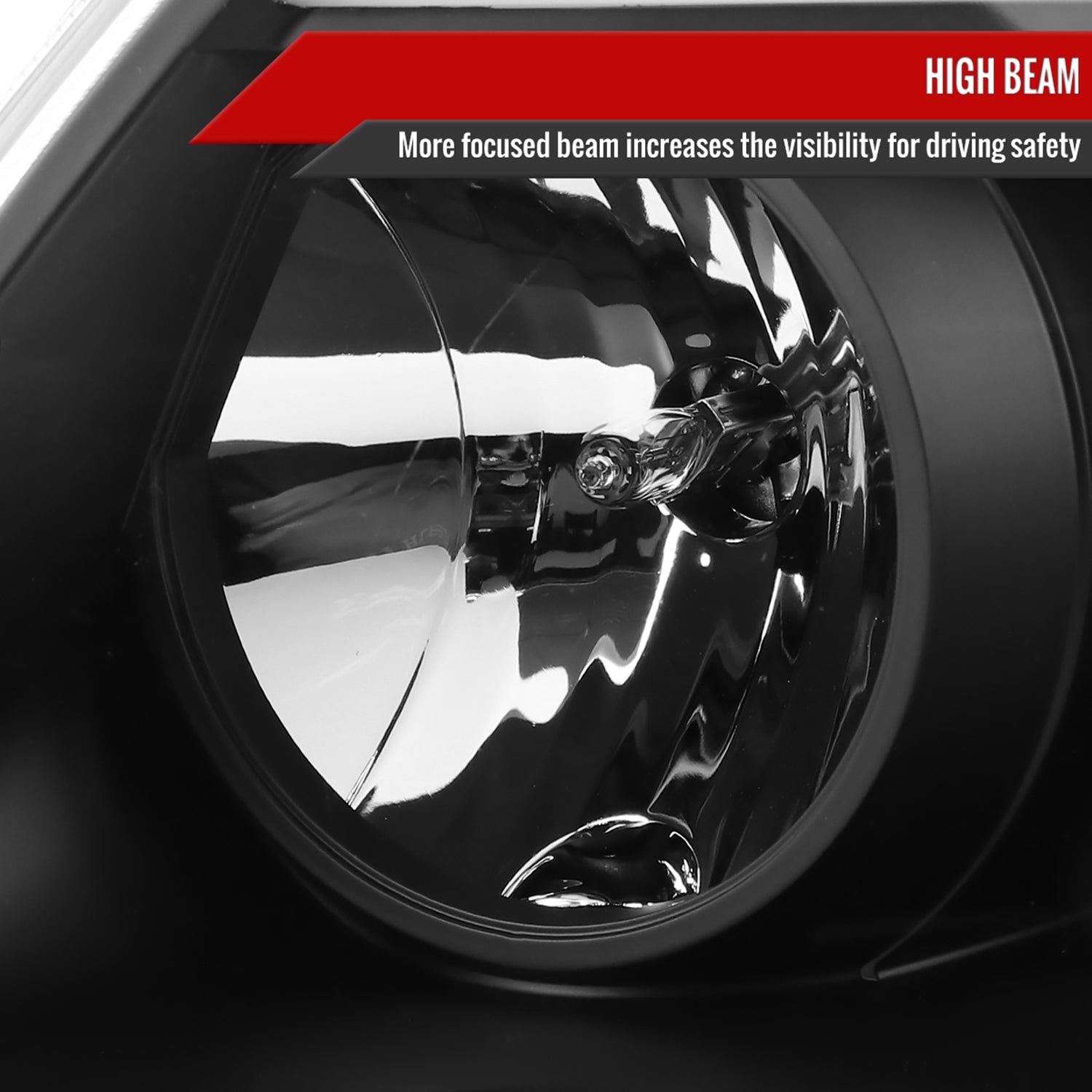 1997-2004 Ford F-150 / 1997-2002 Expedition LED C-Bar Projector Headlights Black