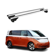 Roof Rack Cross Bars Luggage Carrier for VW ID. BUZZ 2025 Aluminium Silver 2 Pcs