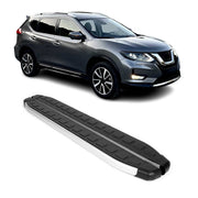 2014-2020 Nissan Rogue Running Boards Side Steps Silver & Black