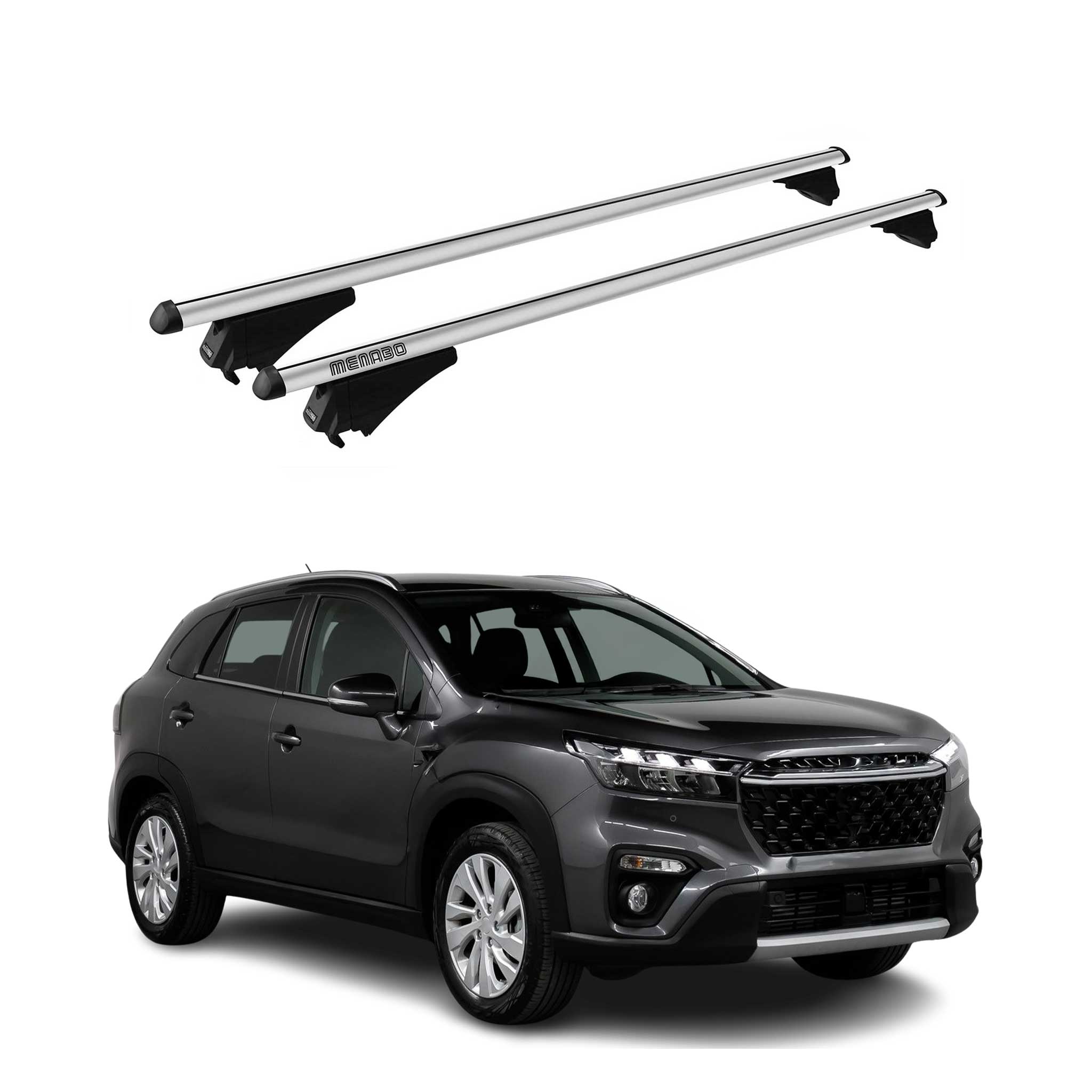 2014-2021 Suzuki SX4 S-Cross Roof Rack Cross Bars Silver