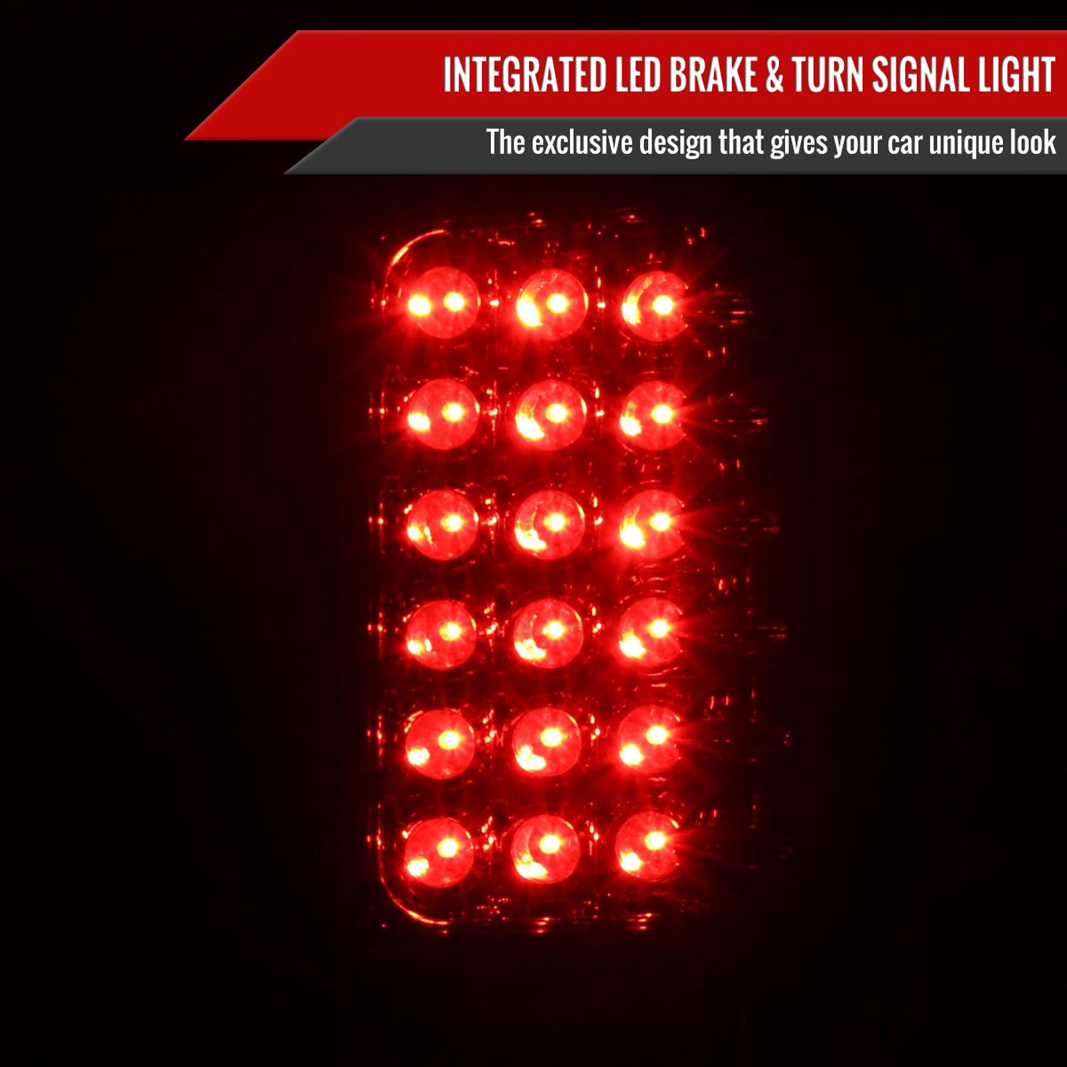 2000-2006 Chevy Suburban/Tahoe GMC Yukon/Yukon XL LED Tail Lights Chrome/Clear