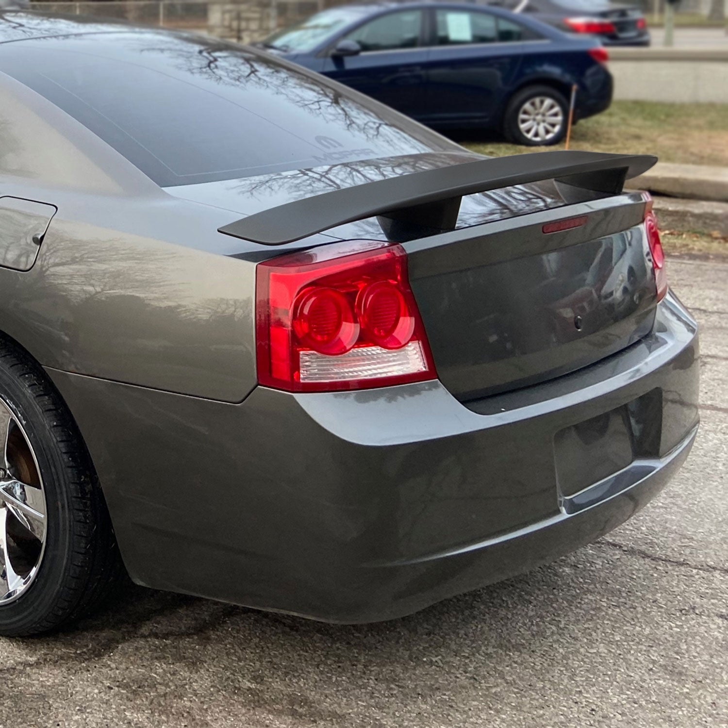 2006-2010 Dodge Charger Black ABS R/T Daytona OE Style Rear Spoiler Wing