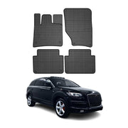 2007-2015 Audi Q7 Floor Mats Liners Full Set All Weather Rubber Black