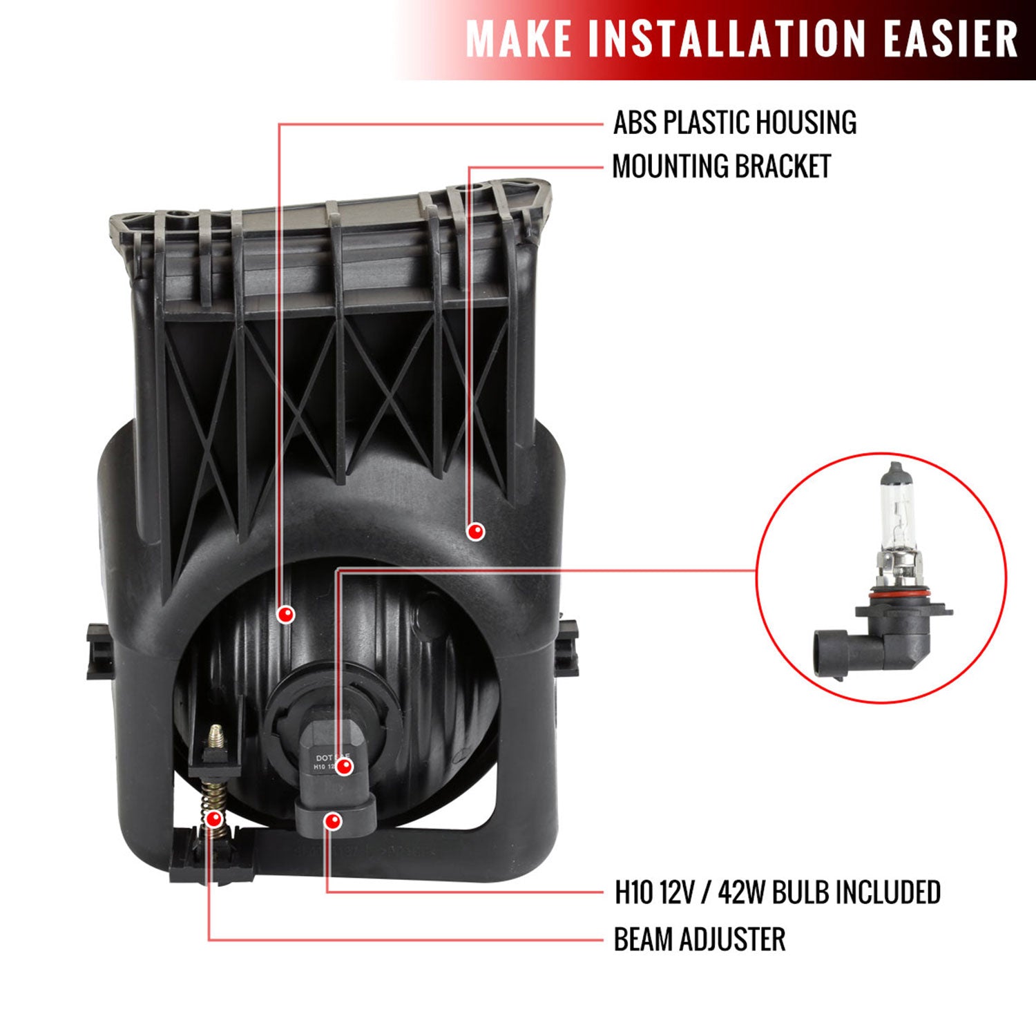 2003-2006 GMC Sierra / 2007 Sierra Classic H10 Fog Lights Chrome/Smoke Lens