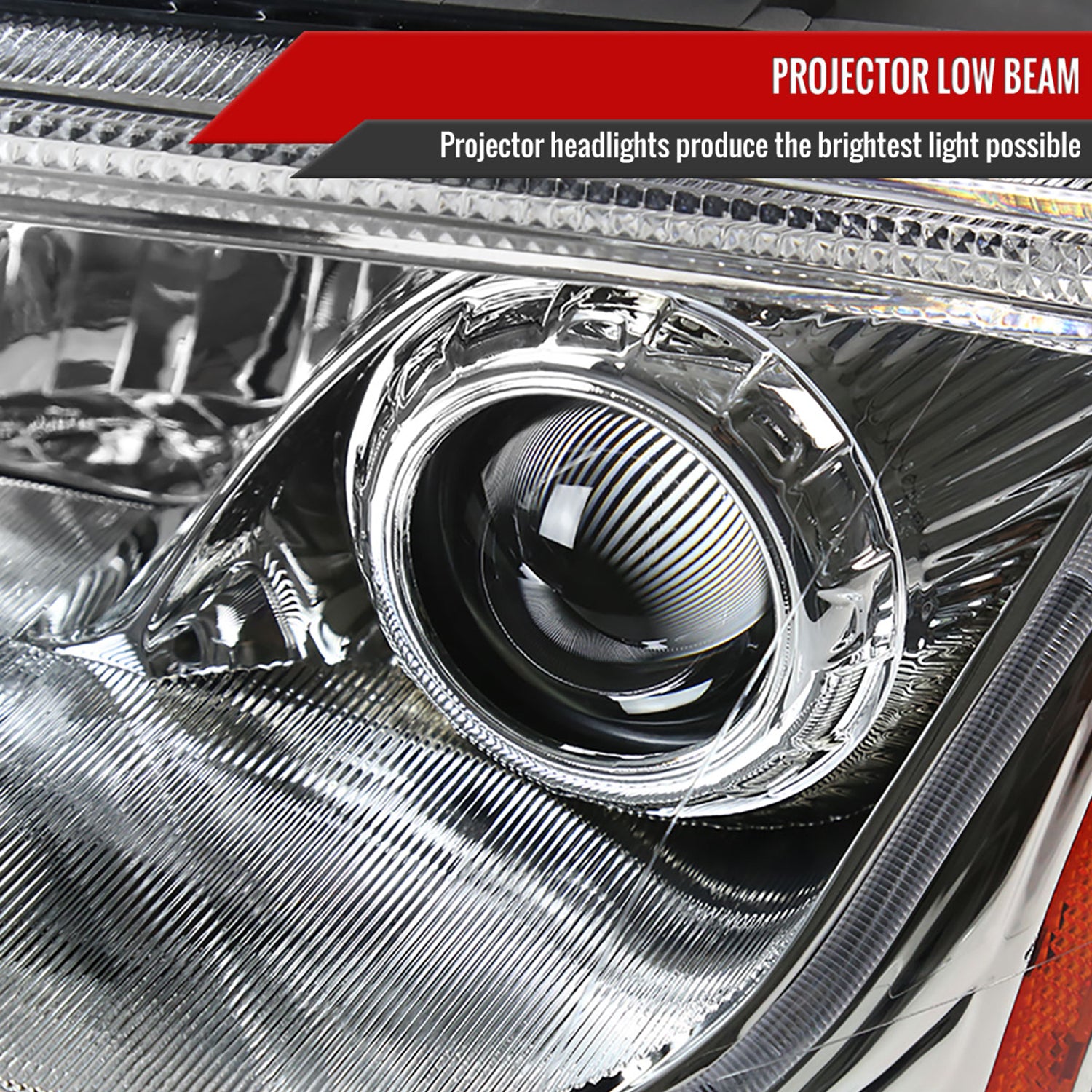 1999-2006 Audi TT LED Bar Projector Headlights Chrome Housing/Clear Lens