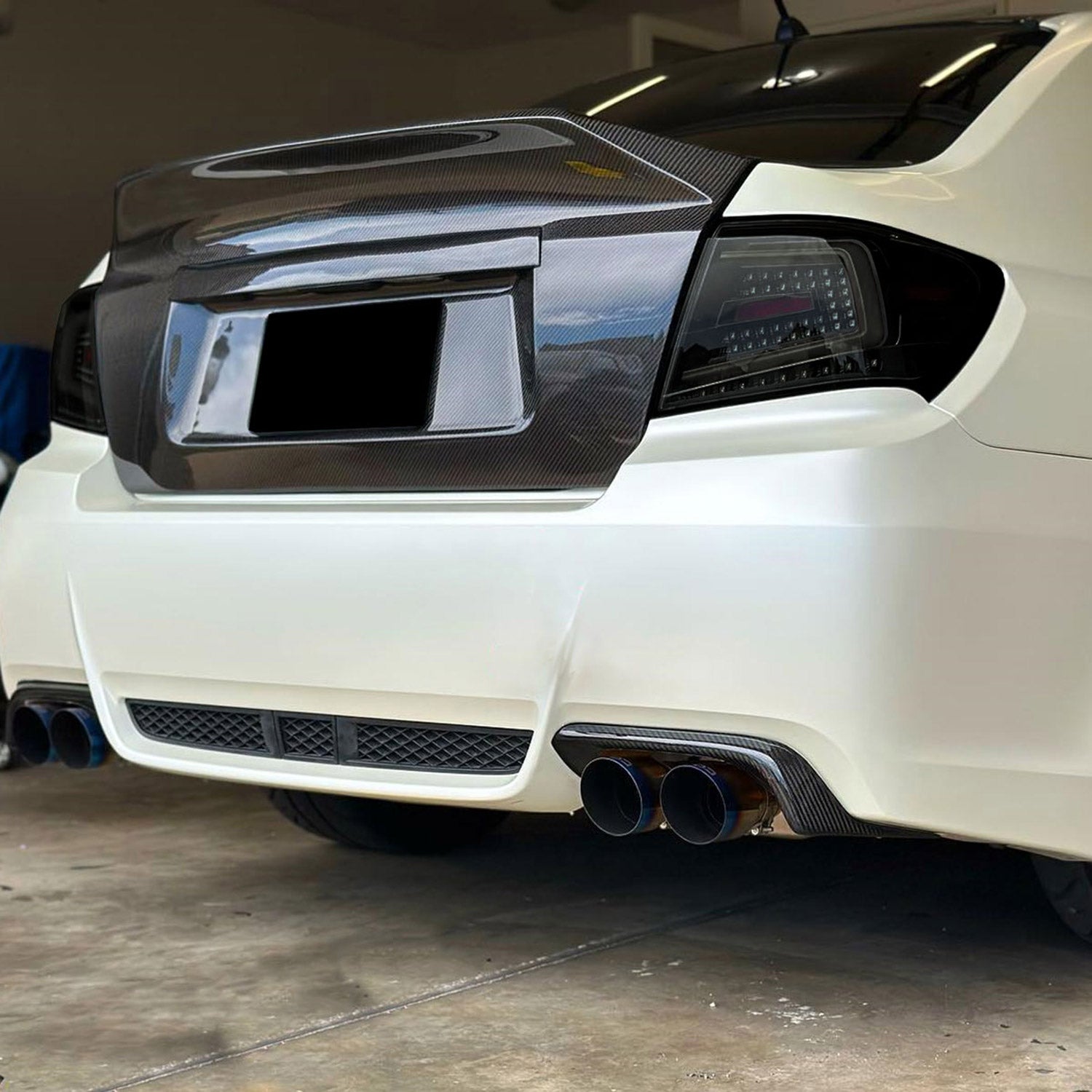 2008-2014 Subraru Impreza WRX/STI LED Turn Signal Tail Lights Glossy Black