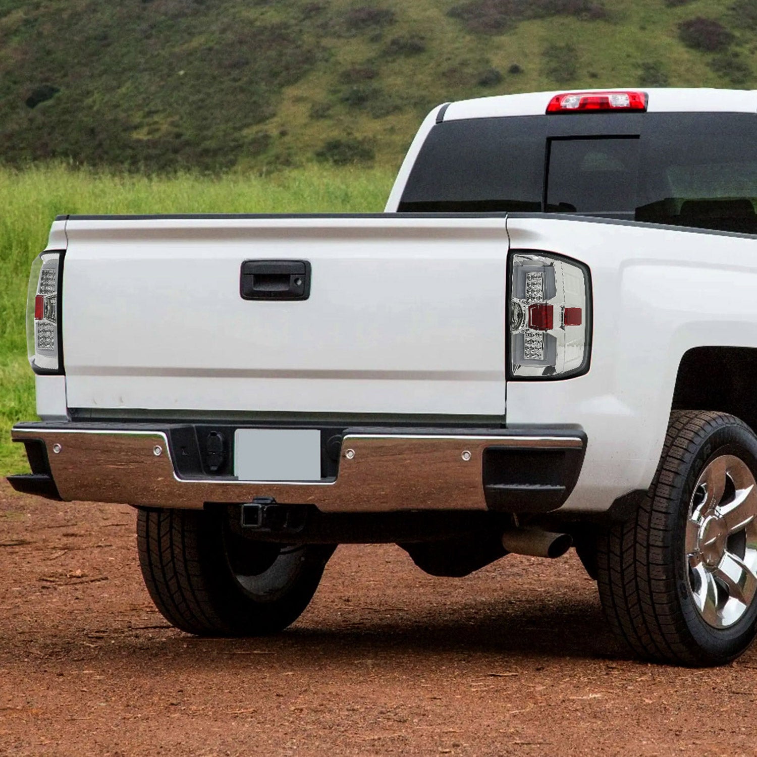 2014-2018 Chevy Silverado 1500 2500HD /Sierra 3500HD LED Tail Lights Chrome