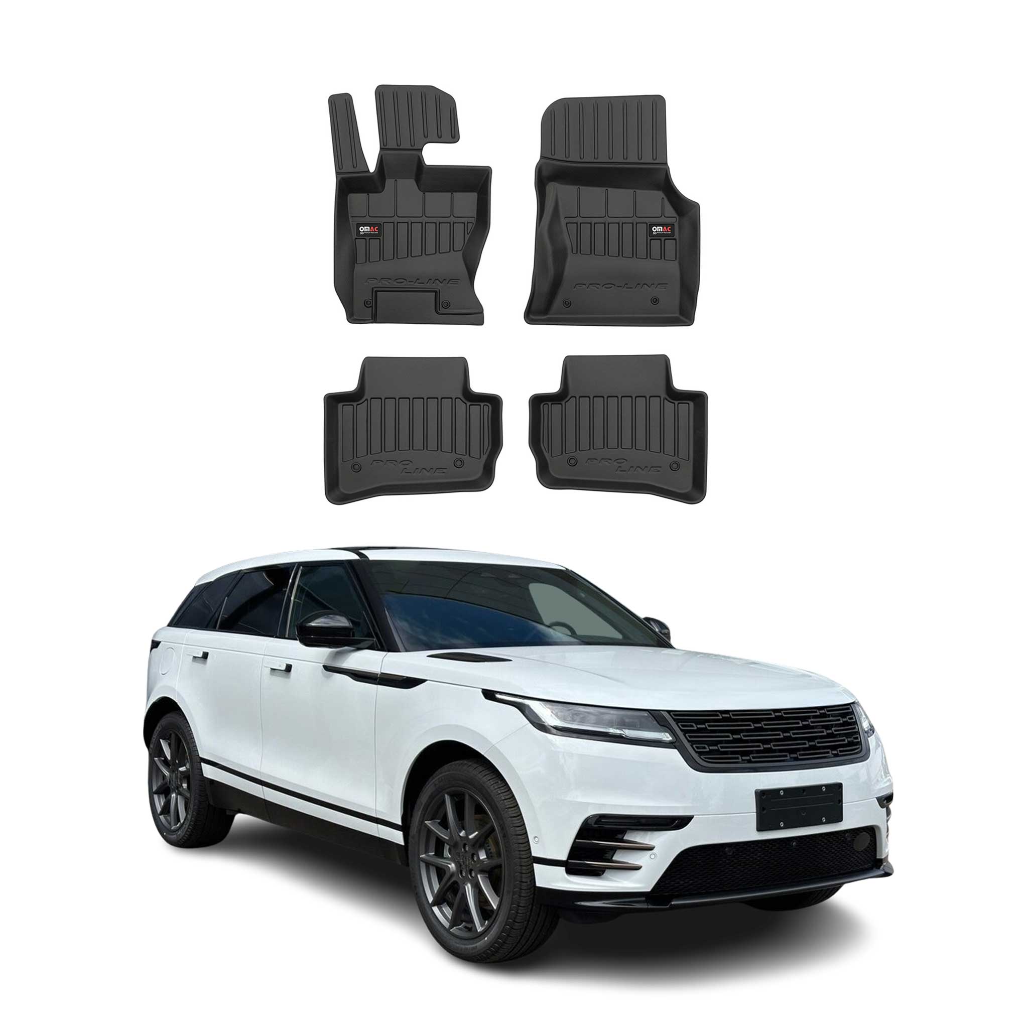 2018-2026 Land Rover Range Rover Velar Premium Floor Mats Liners Full Set All Weather Heavy Duty