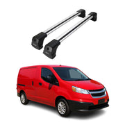 2015-2018 Chevrolet City Express Roof Rack Cross Bars Silver