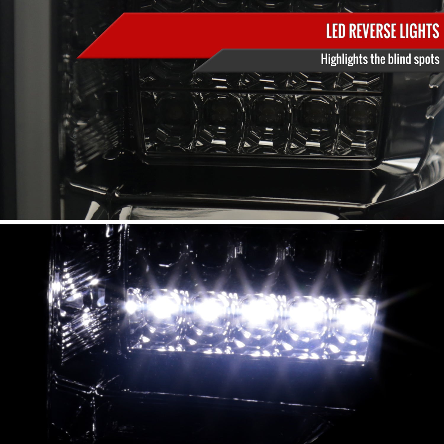 2015-2017 Ford F-150 LED Tail Lights Chrome Housing/Smoke Lens