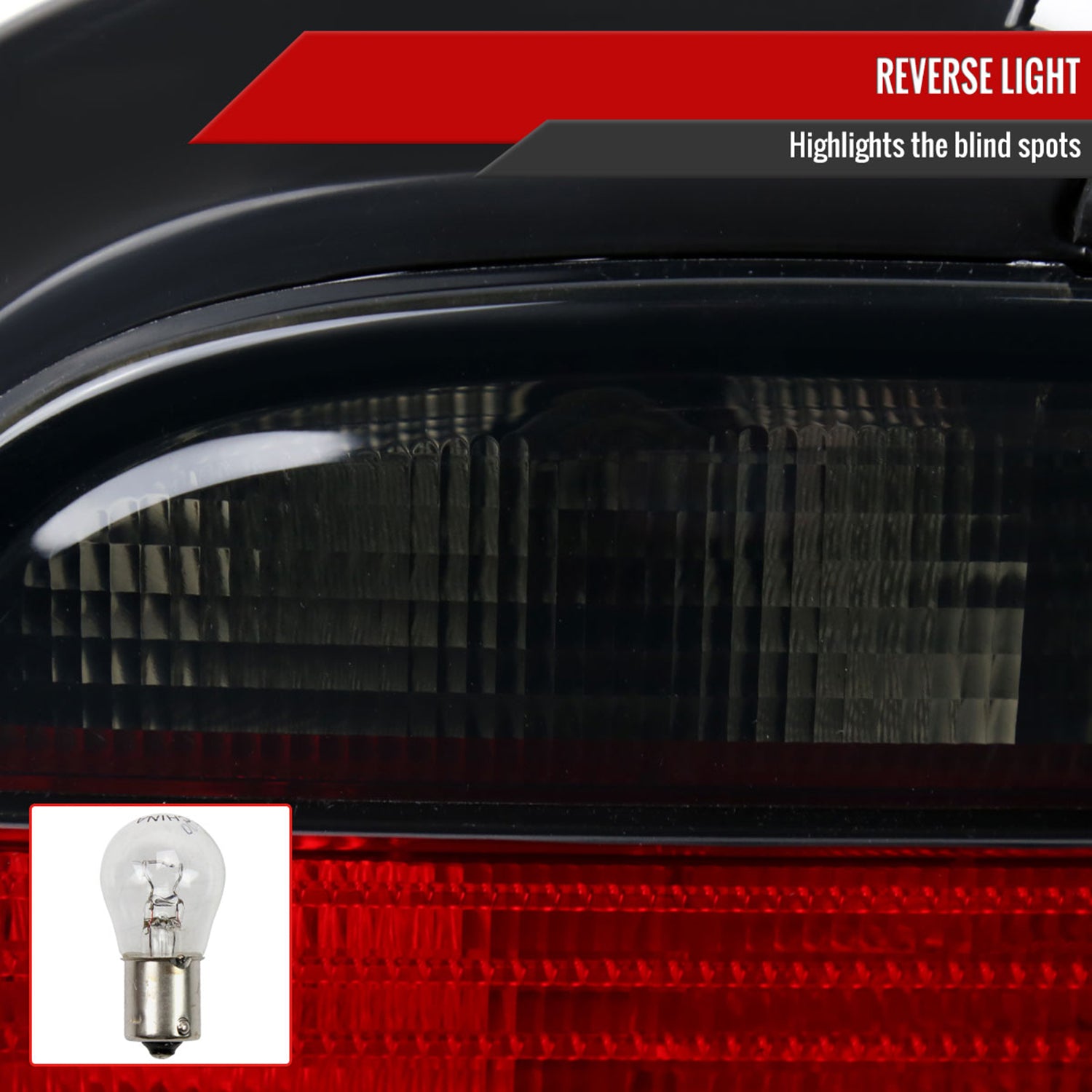 1992-1998 BMW E36 3 Series Coupe/Convertible Tail Lights Chrome/Red Smoke Lens
