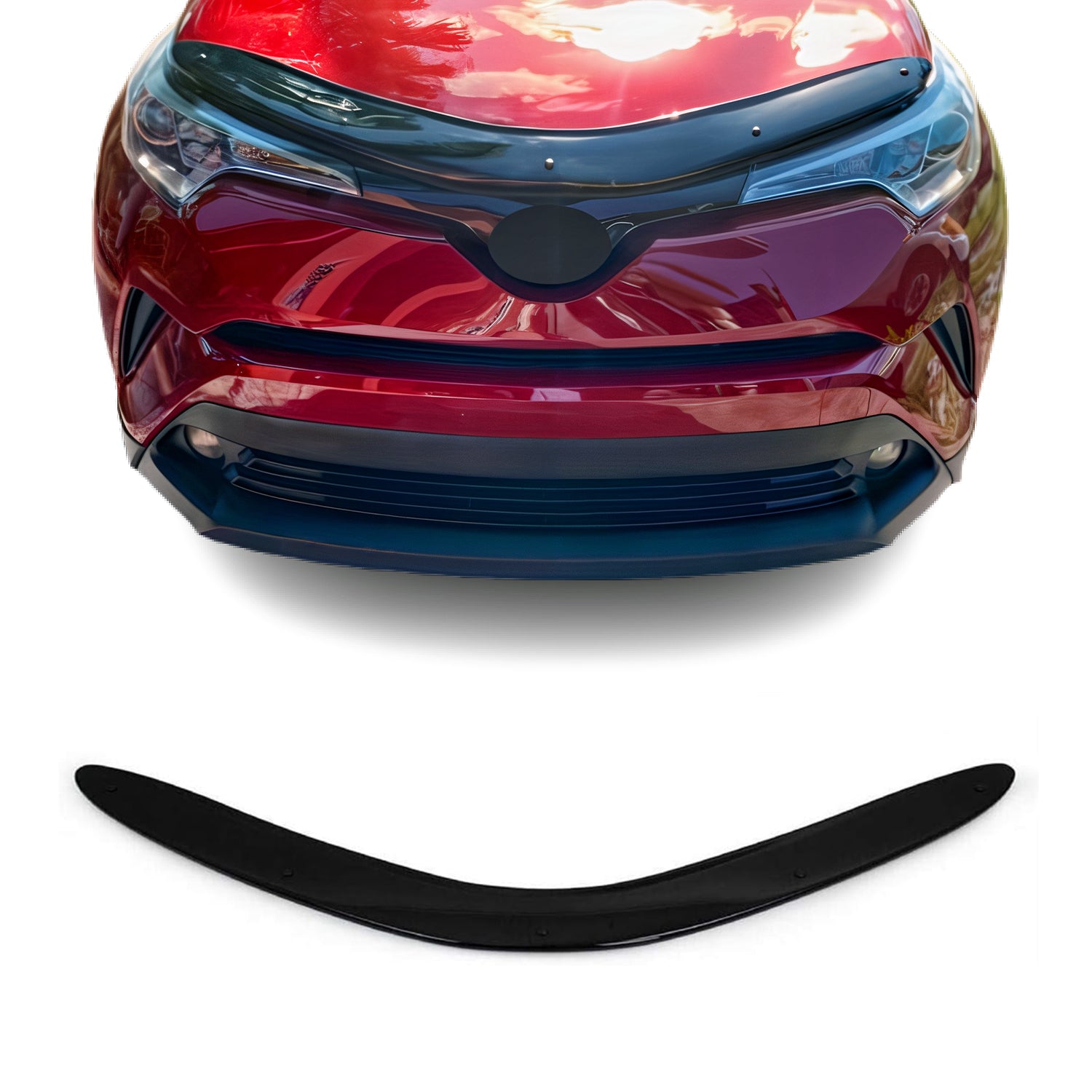 2018-2022 Toyota C-HR Front Bug Shield Hood Deflector 1 Pc Smoke