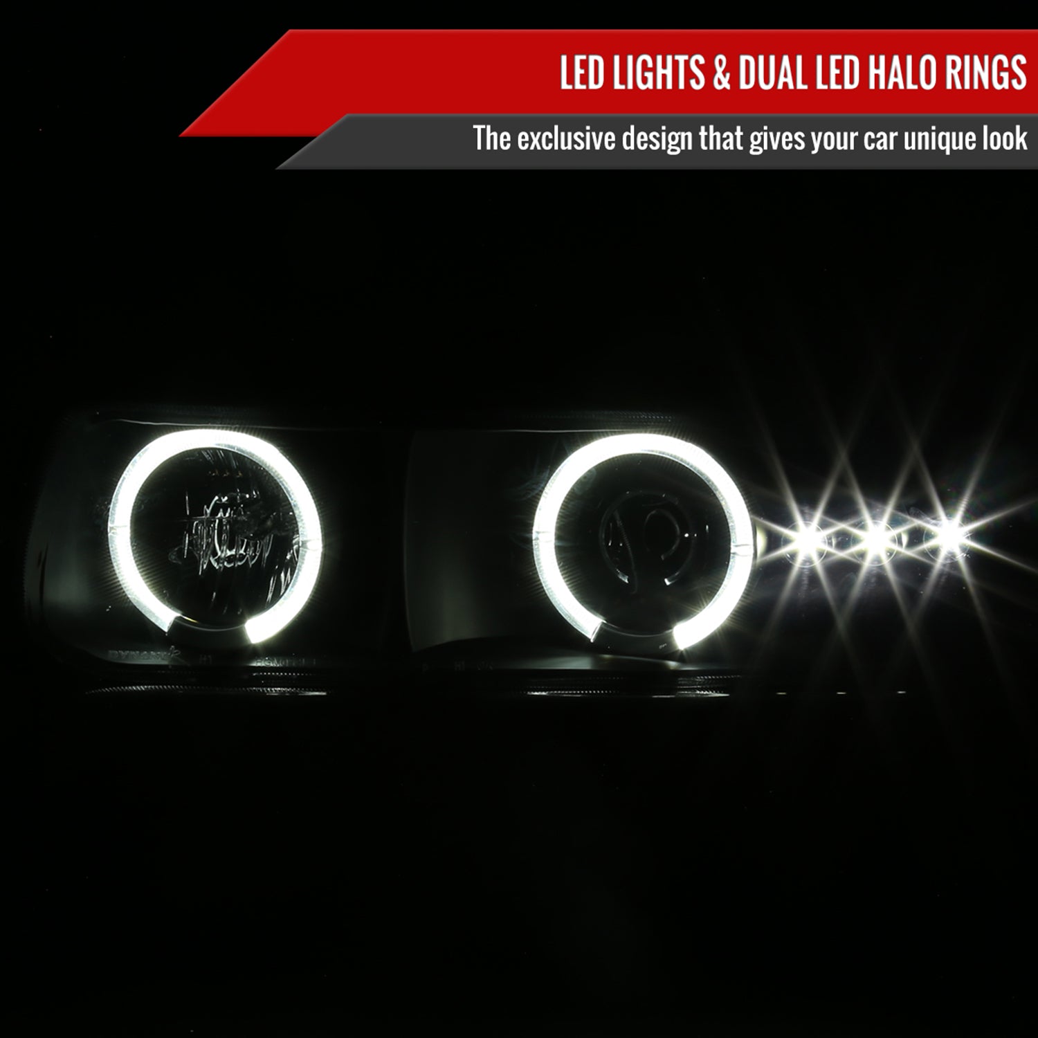 1999-2002 Chevy Silverado/ Tahoe Suburban Headlights Bumper Lights Black Smoke