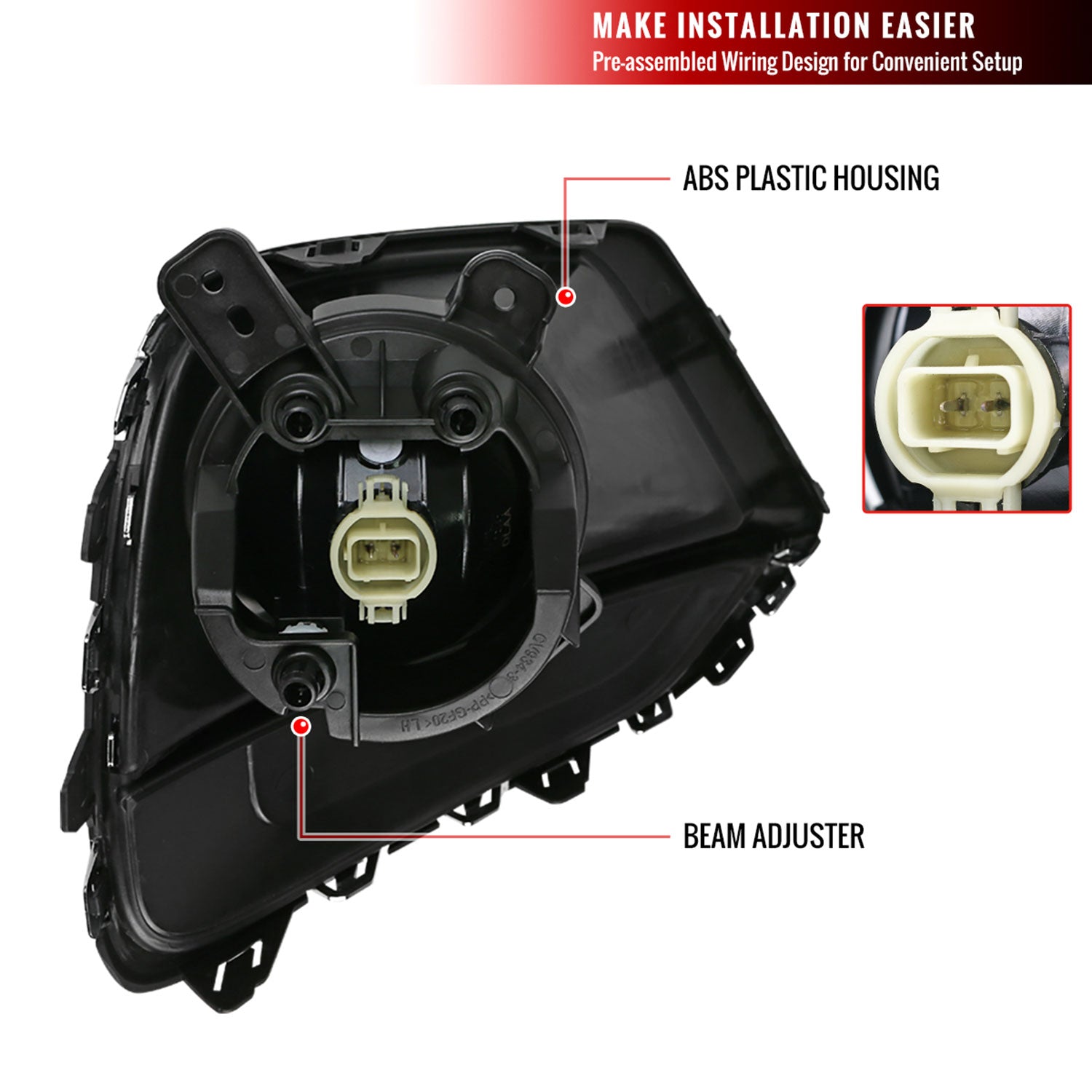 2017-2019 Chevrolet Trax PS24W Fog Lights Kit Chrome Housing/Clear Lens